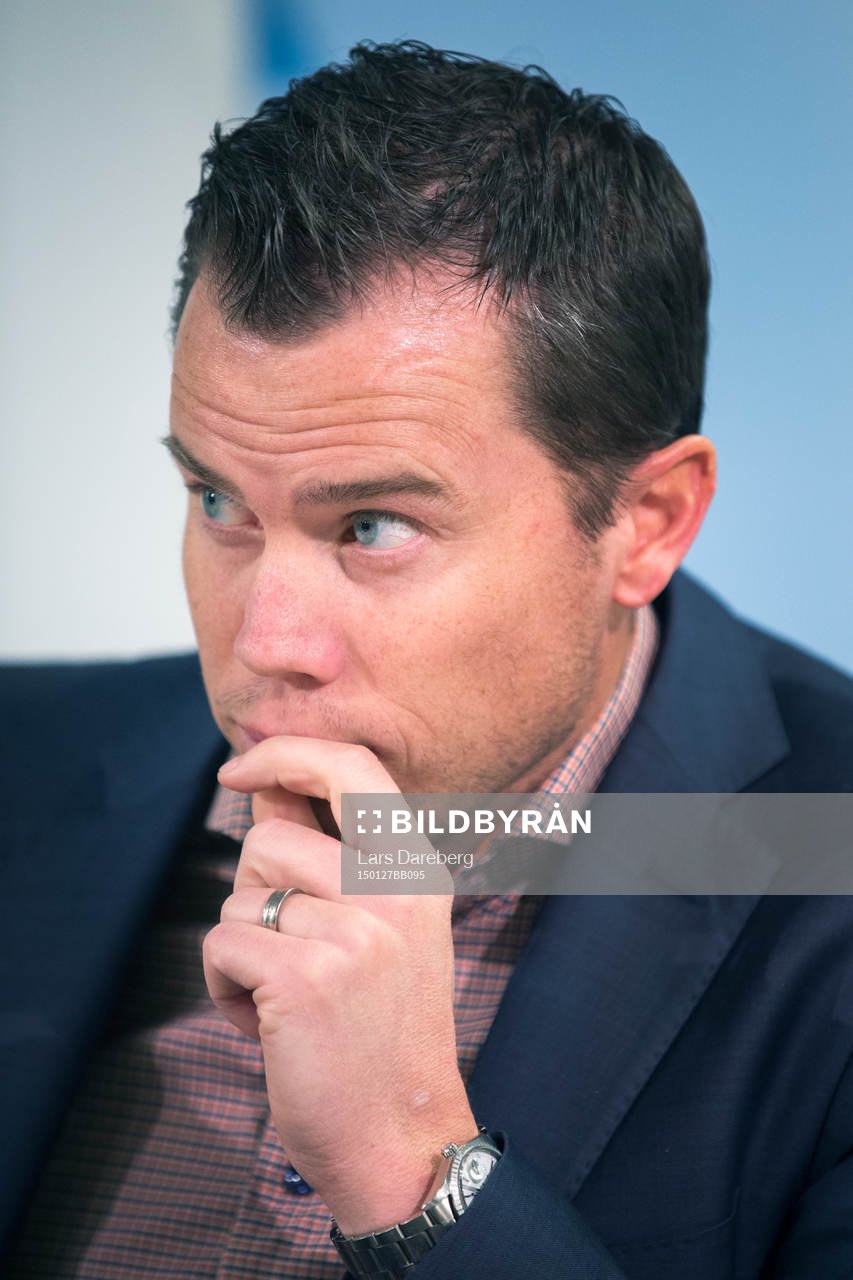 Malmö FF  sportchef Daniel Andersson presenterar ett