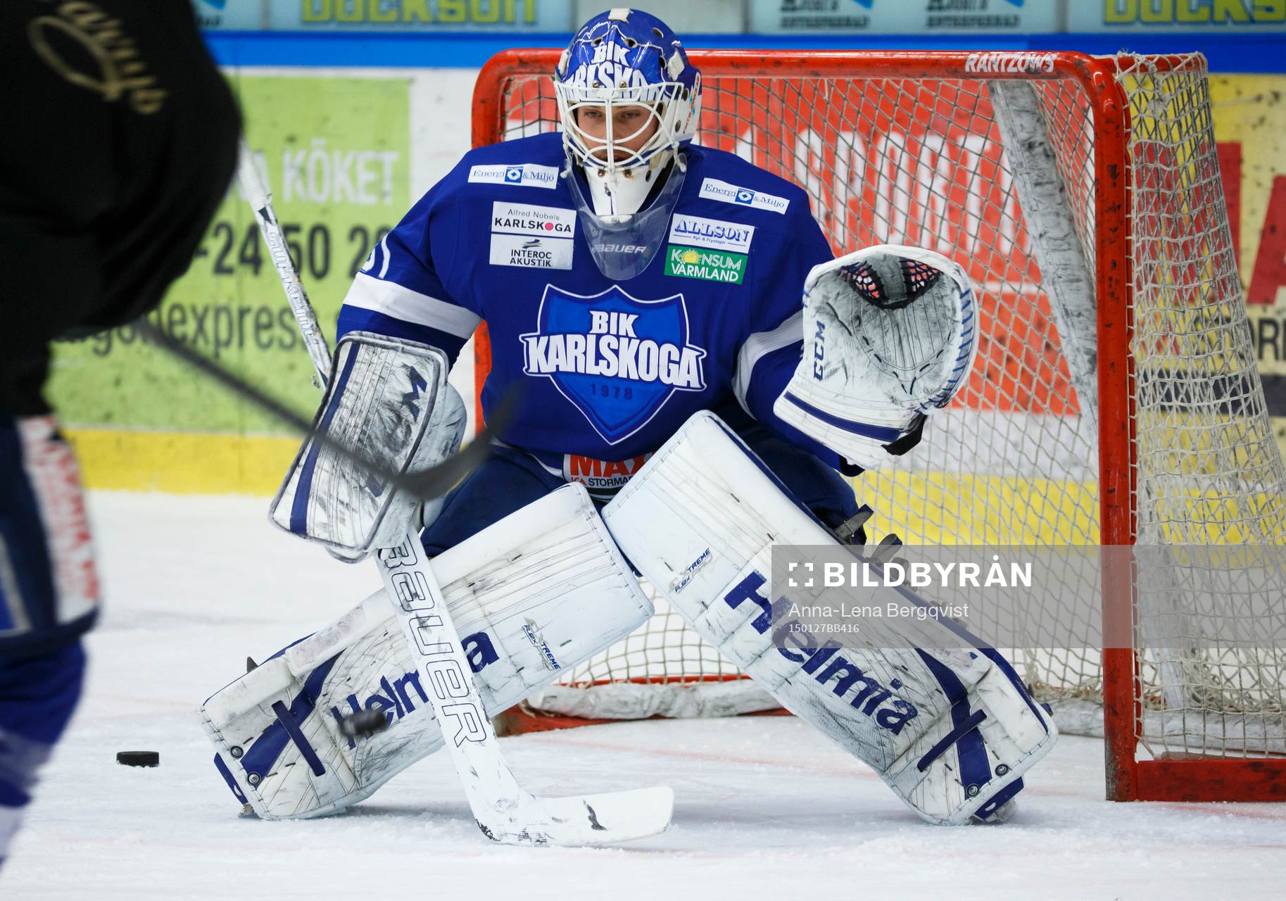 Karlskogas målvakt Joel Gistedt