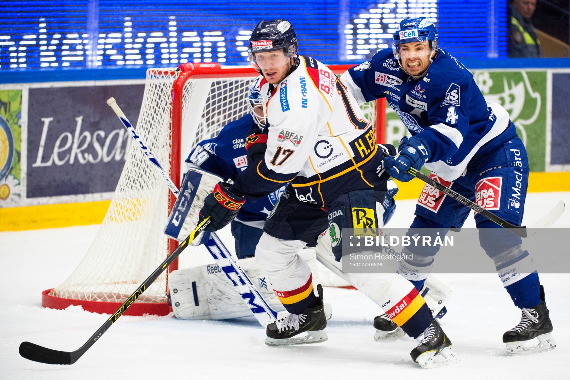 Djurgårdens Henrik Eriksson och Leksands Robin Gartner
