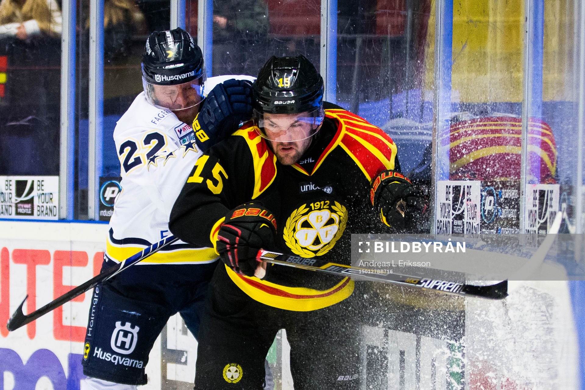 s David Petrasek och Brynäs Simon Bertilsson