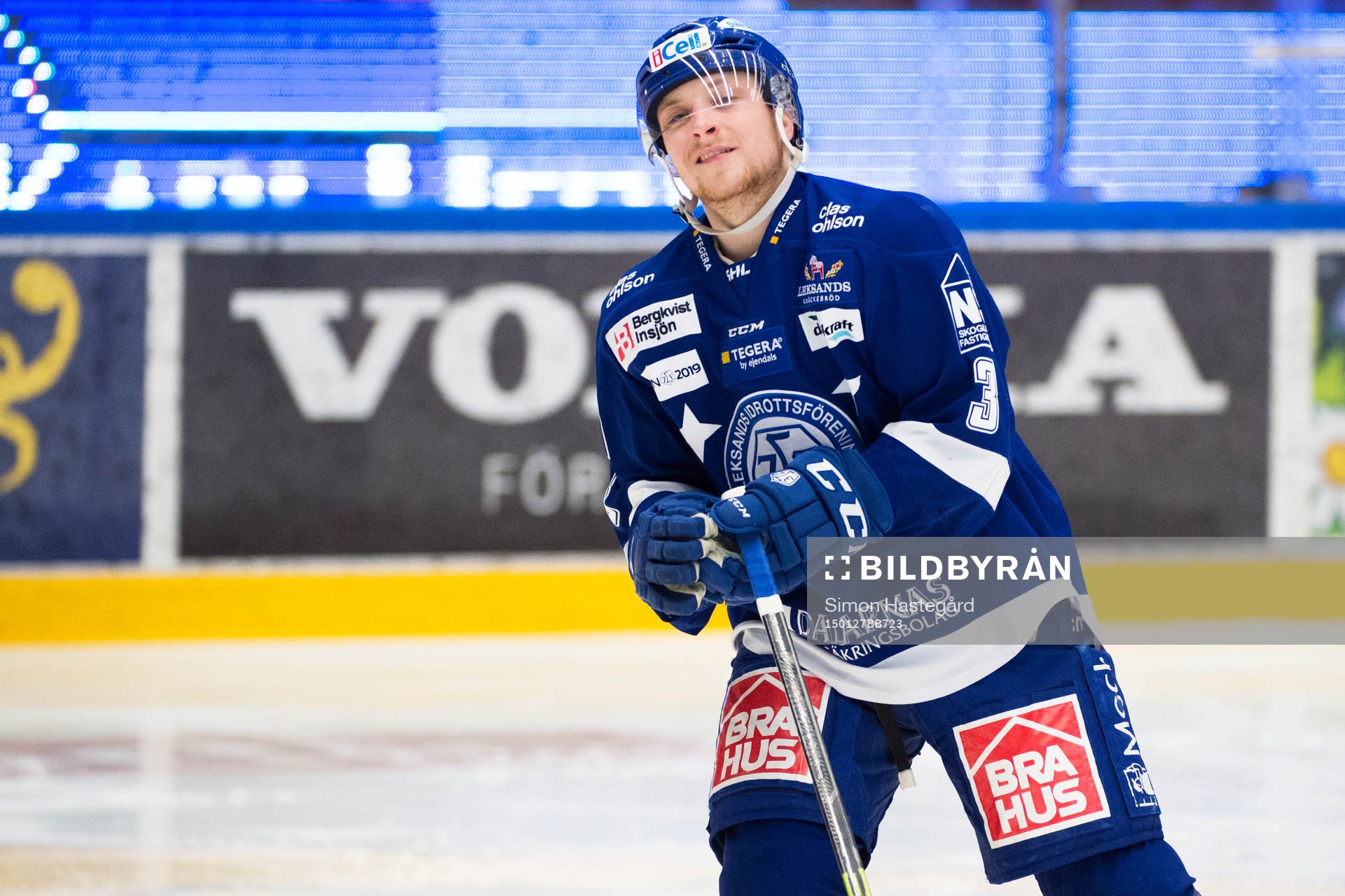 Leksands Linus Hultström jublar