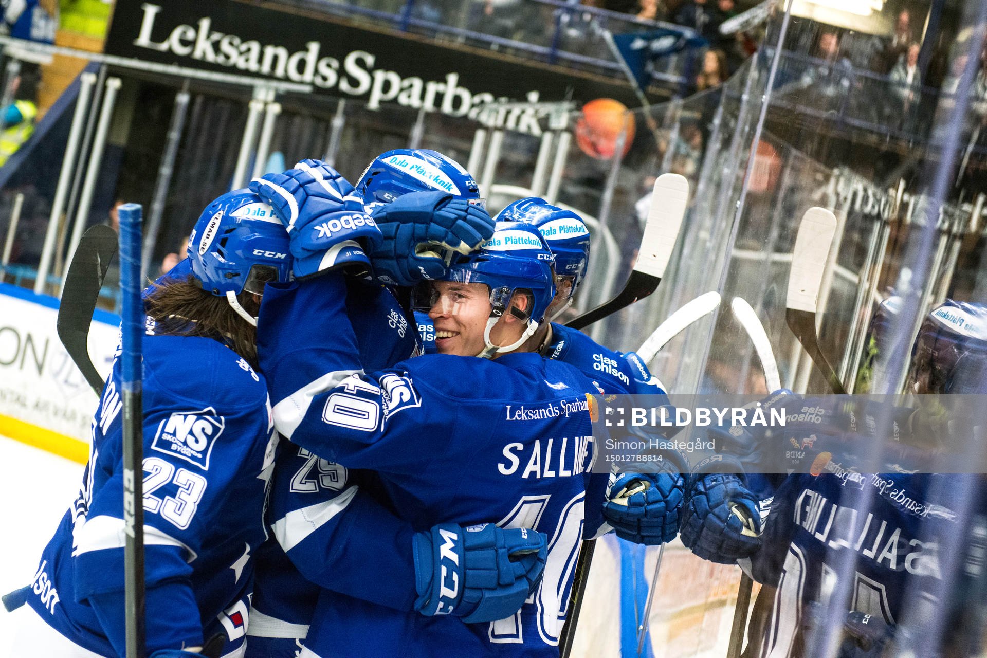 Leksands Tomi Sallinen jublar