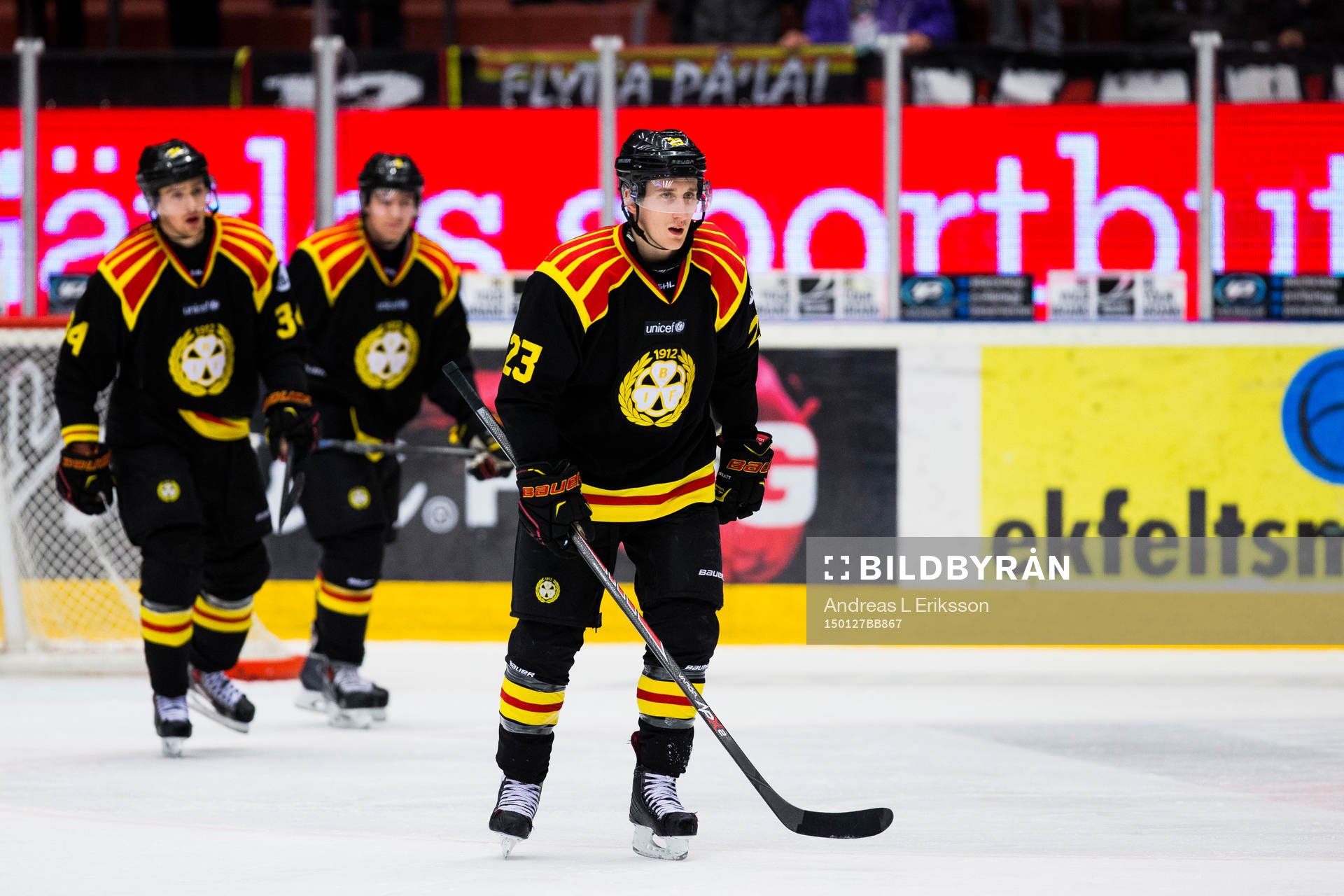 Brynäs Bill Sweatt ser deppig ut