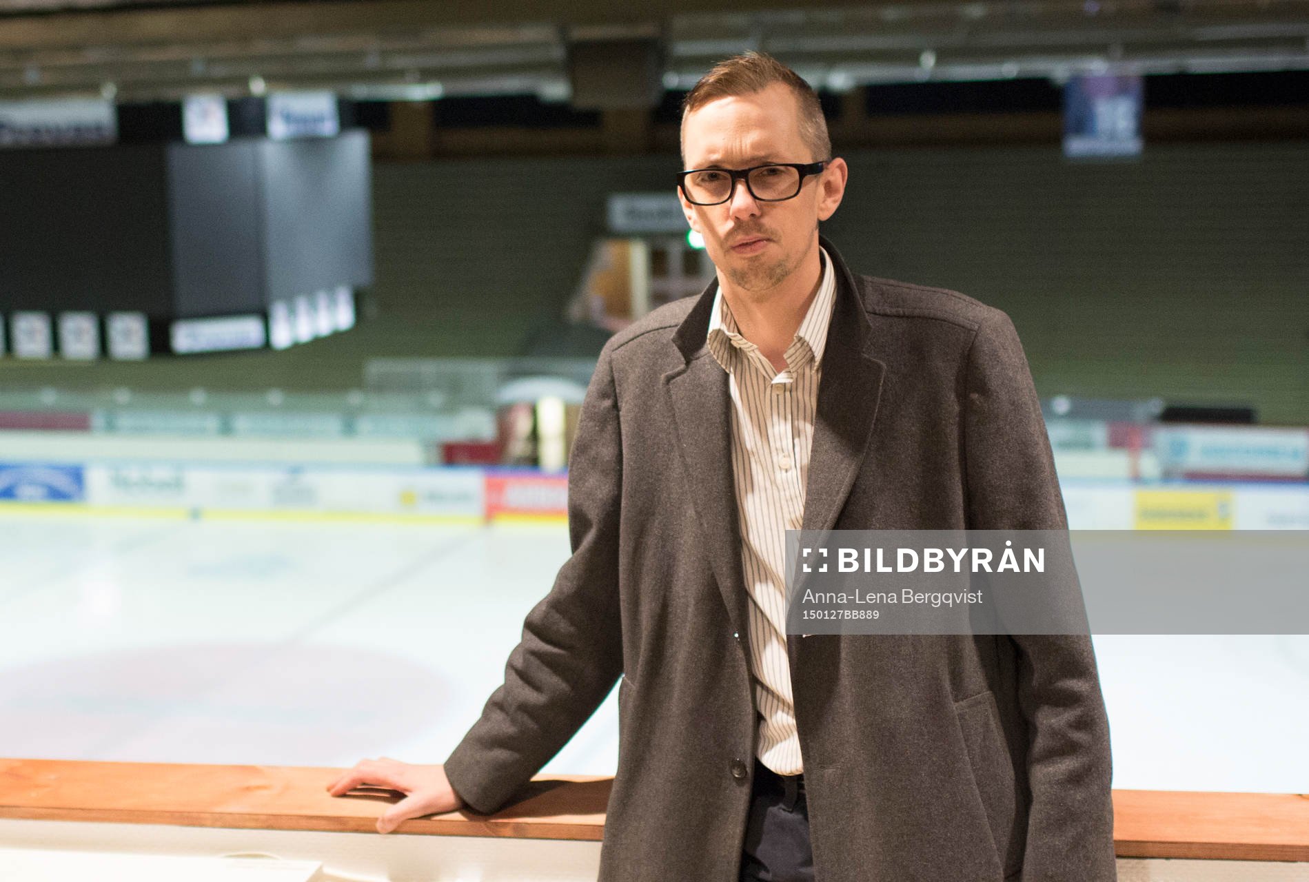 Expressens reporter Larsåke Grahn Wåhlen på plats i