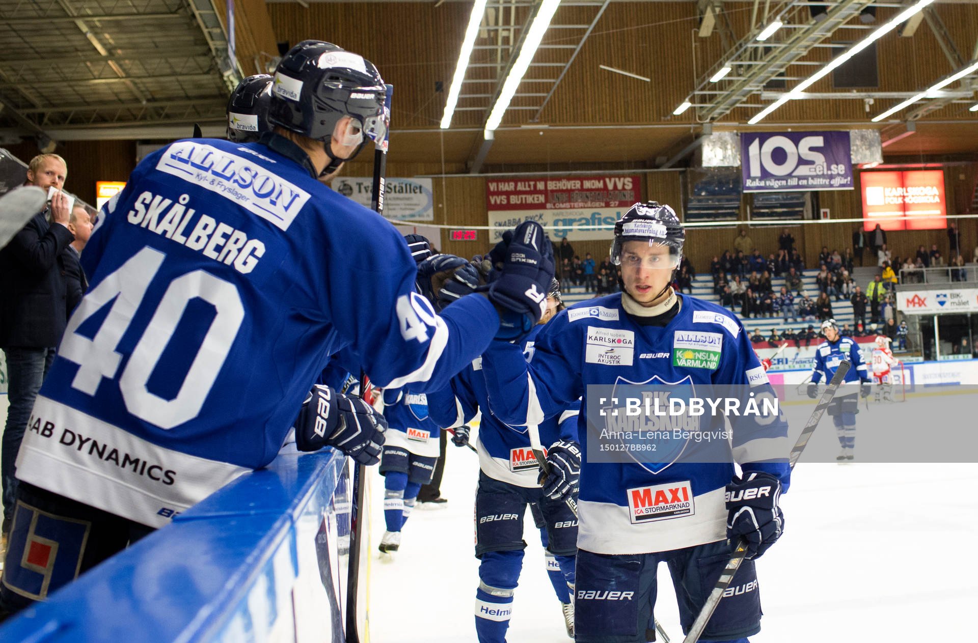 Karlskogas Johan Nilsson firar mål kvitteringsmålet