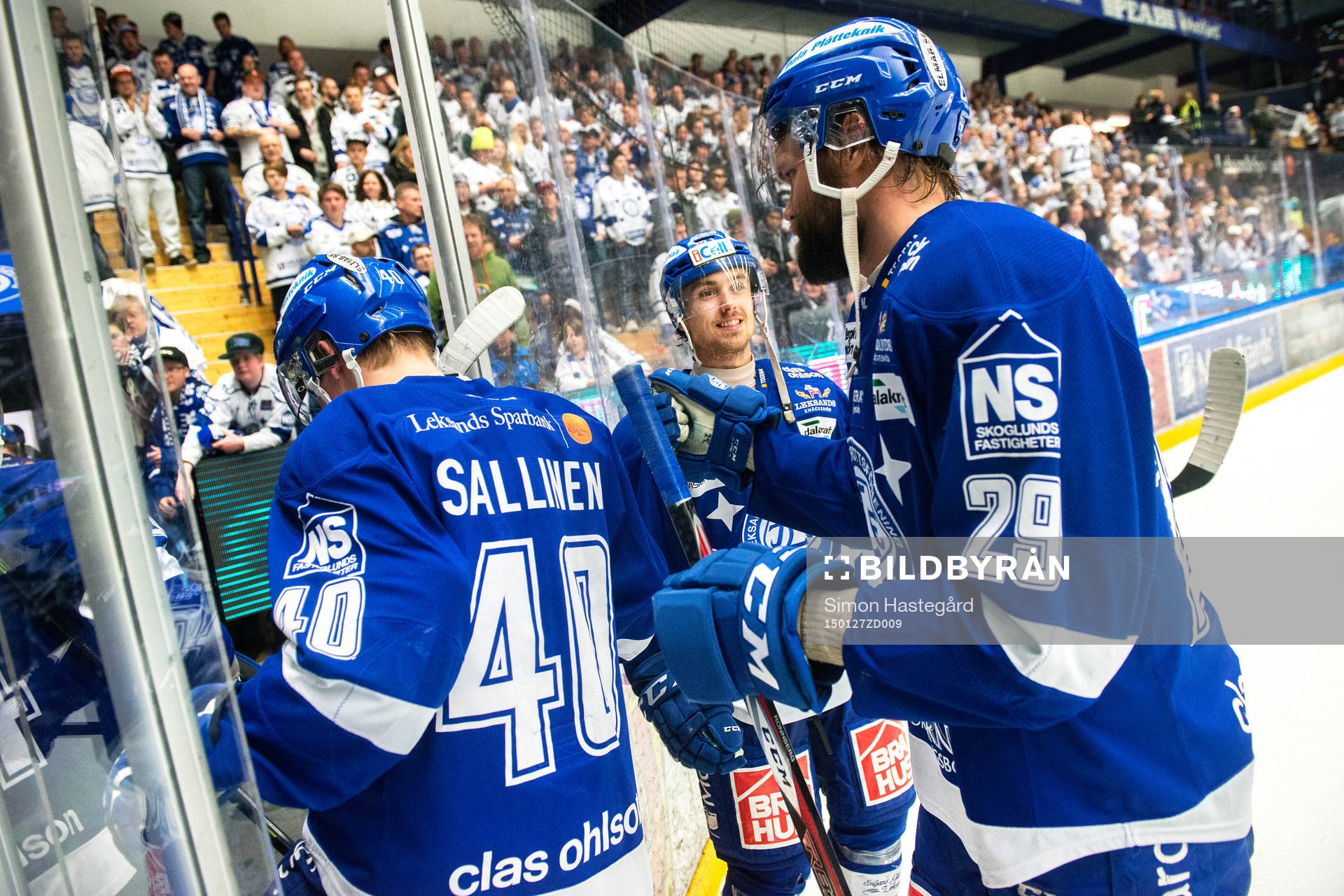 Leksands Robin Gartner, Tomi Sallinen och Joonas Rönnberg