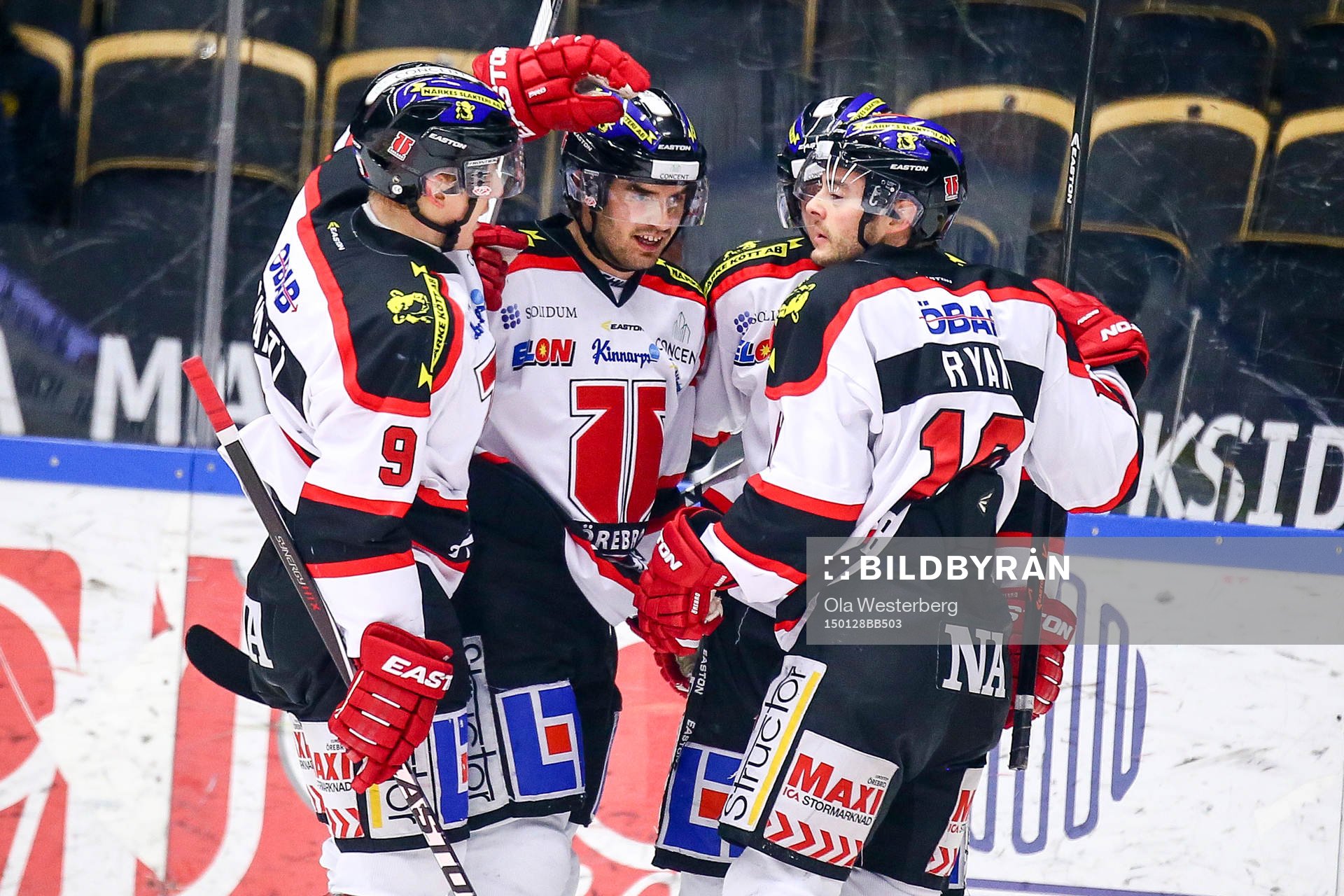 Örebros Martin Johansson , Joonas Jalvanti, Derek Ryan