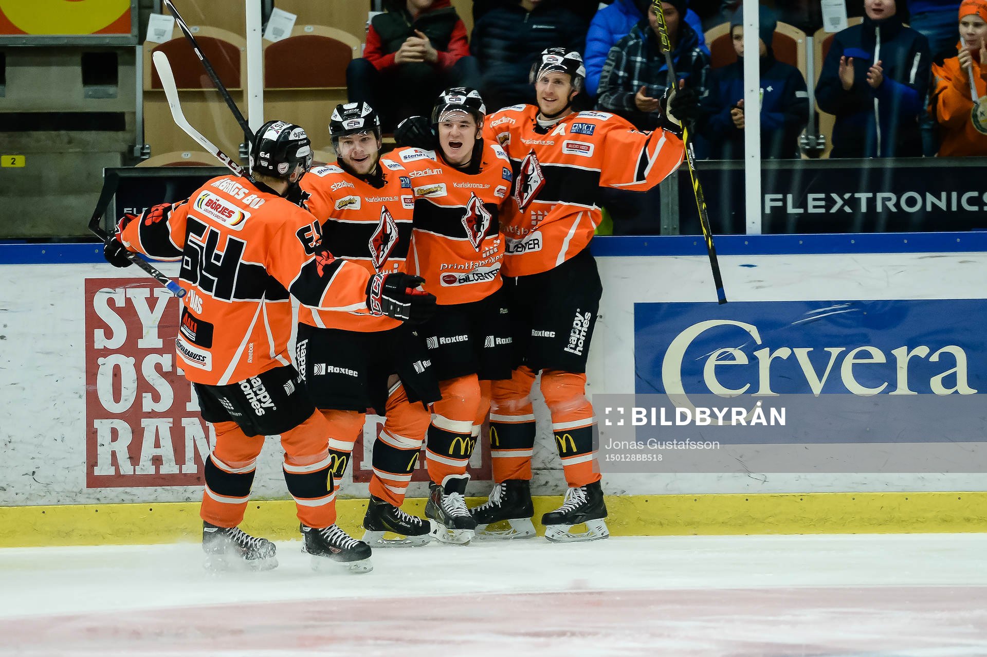 Karlskronas Alexander Bergström gör 1-0 till Karlskrona