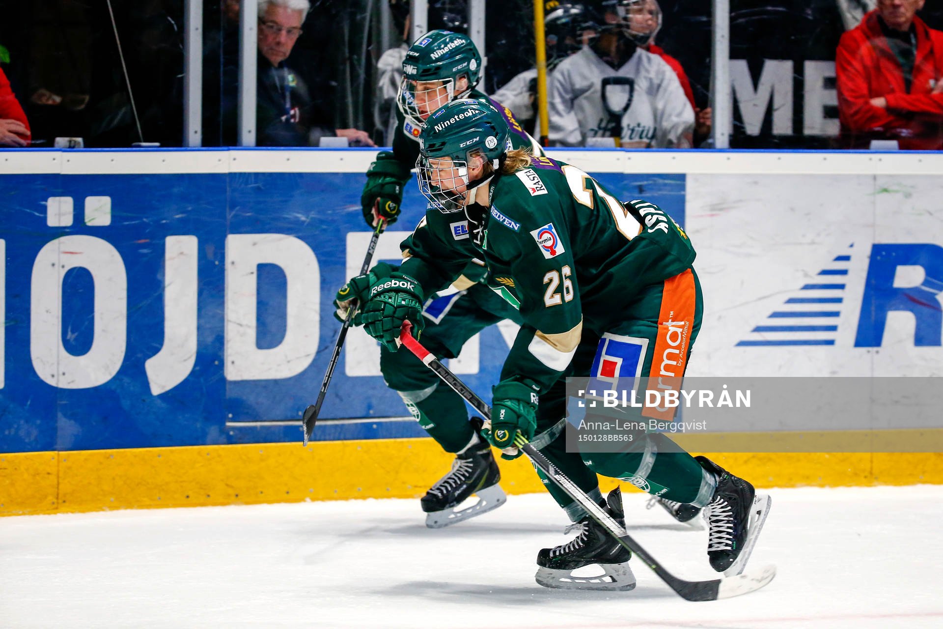 Färjestads Jakub Klepis och Rasmus Asplund