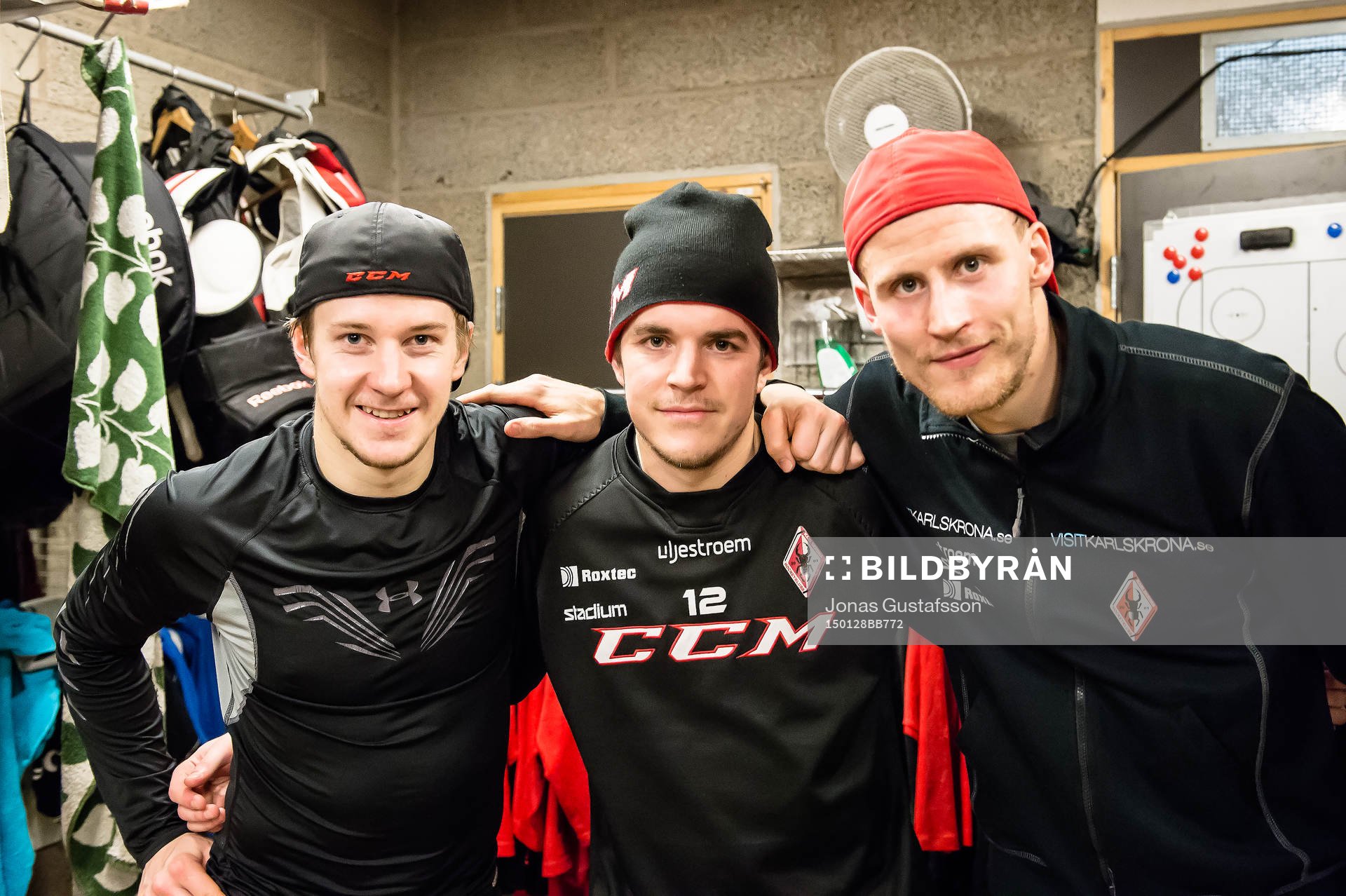 Målskyttarna i Karlskrona Jonathan Pudas, Viktor Löfstedt