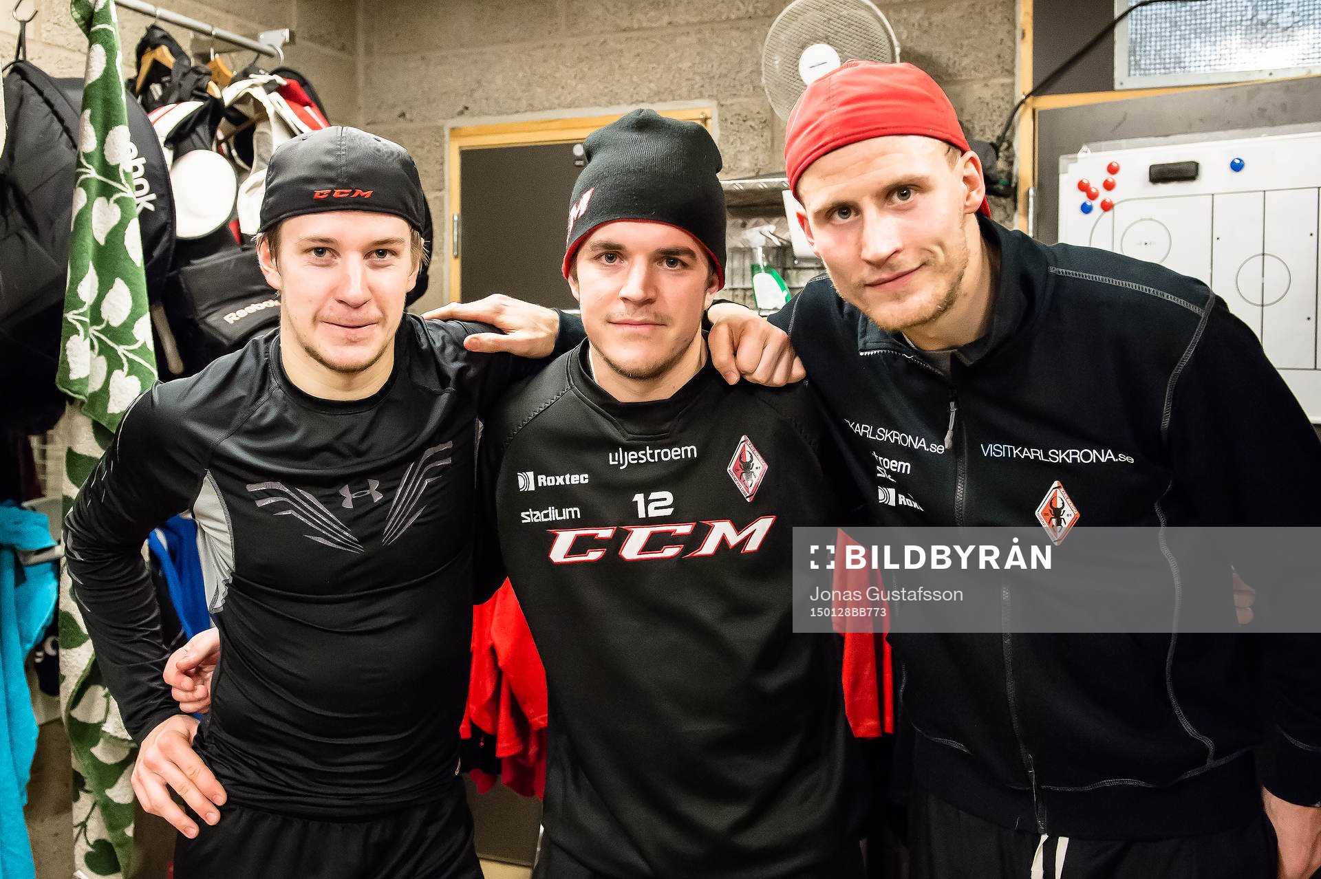 Målskyttarna i Karlskrona Jonathan Pudas, Viktor Löfstedt