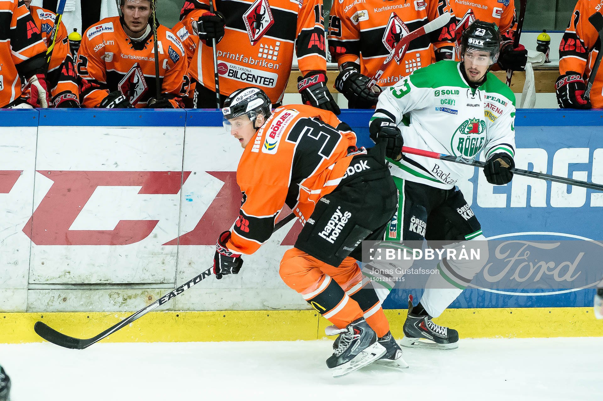 Karlskronas Pontus Widerström och Rögles Daniel Sylwander