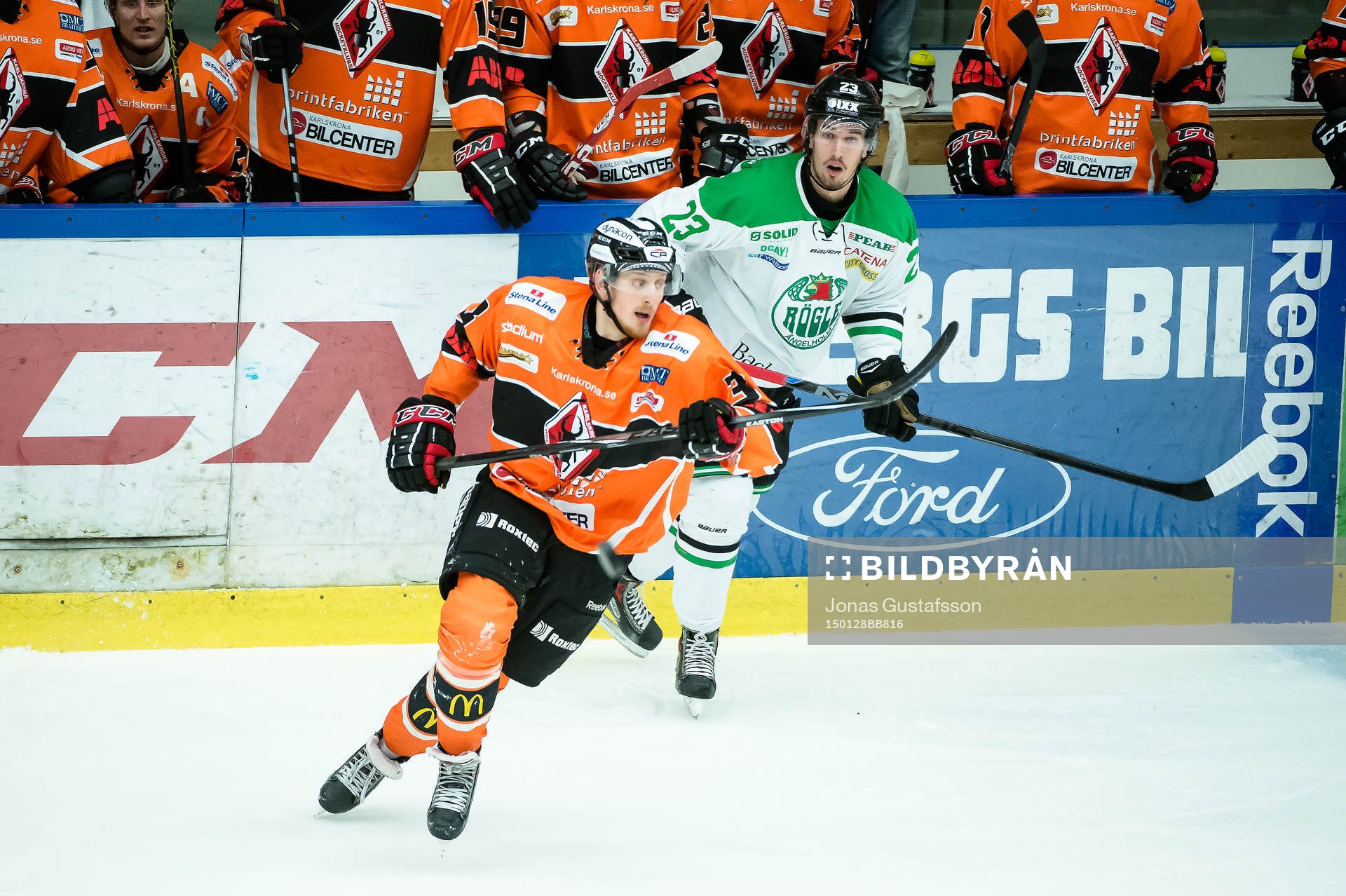 Karlskronas Pontus Widerström och Rögles Daniel Sylwander