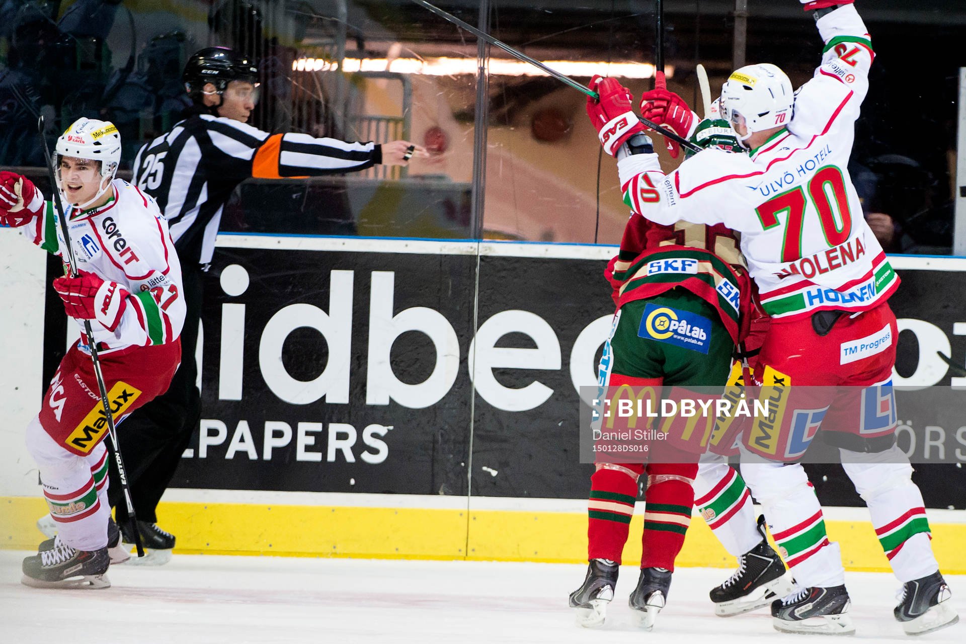 under ishockeymatchen i SHL mellan Frölunda och Modo