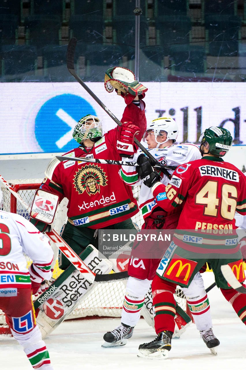 Frölundas målvakt Linus Fernström