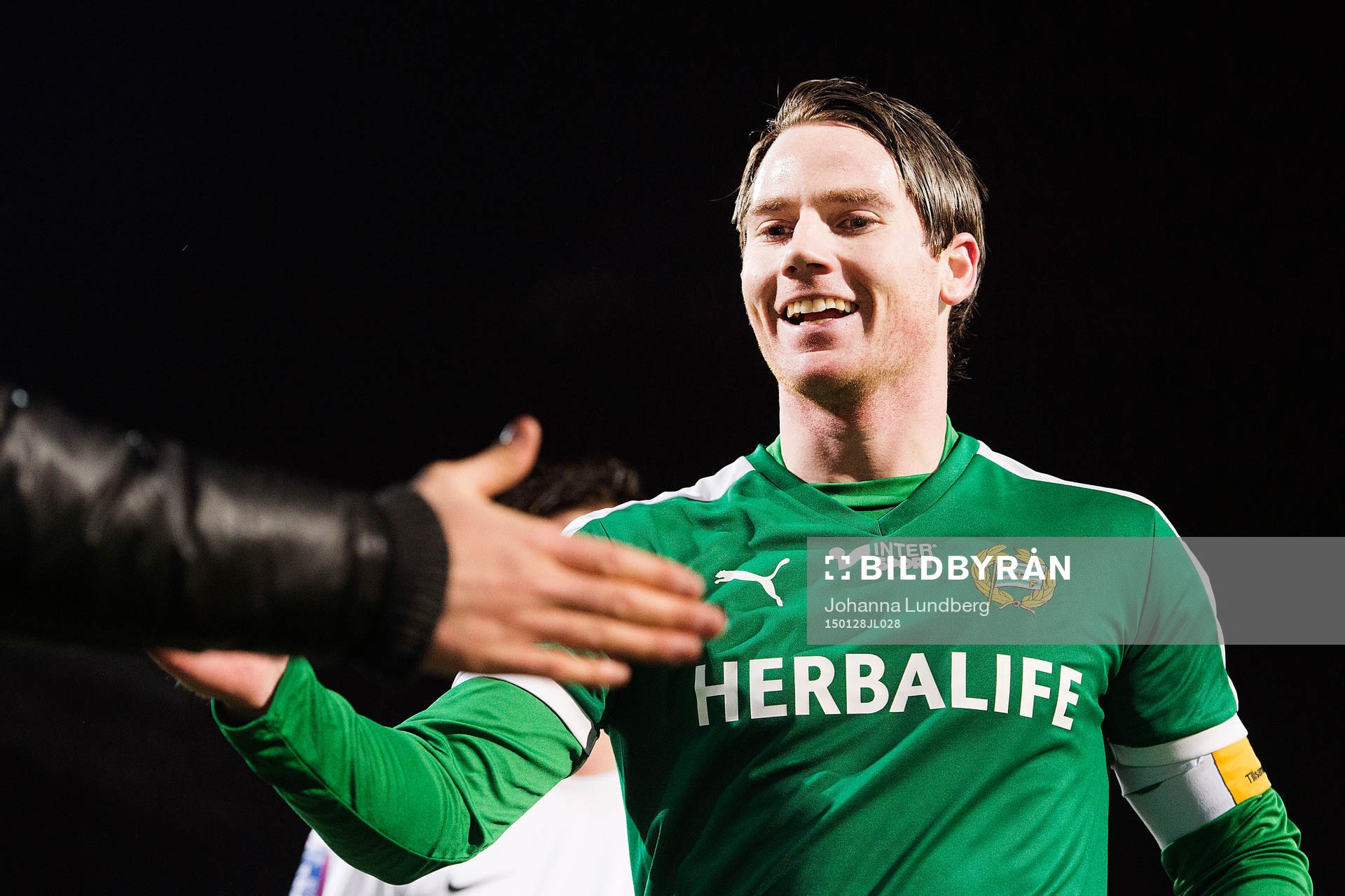 Hammarbys Johan Persson jublar