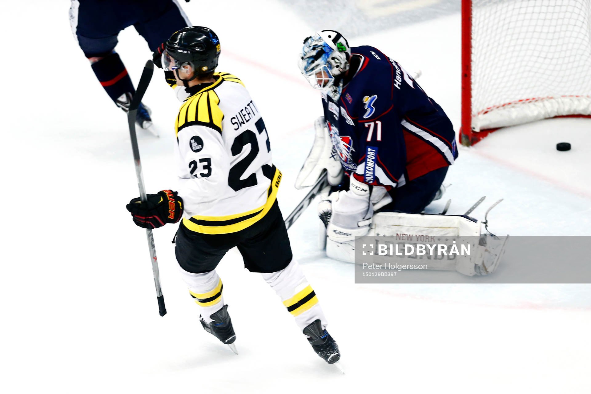 Brynäs Bill Sweatt jublar