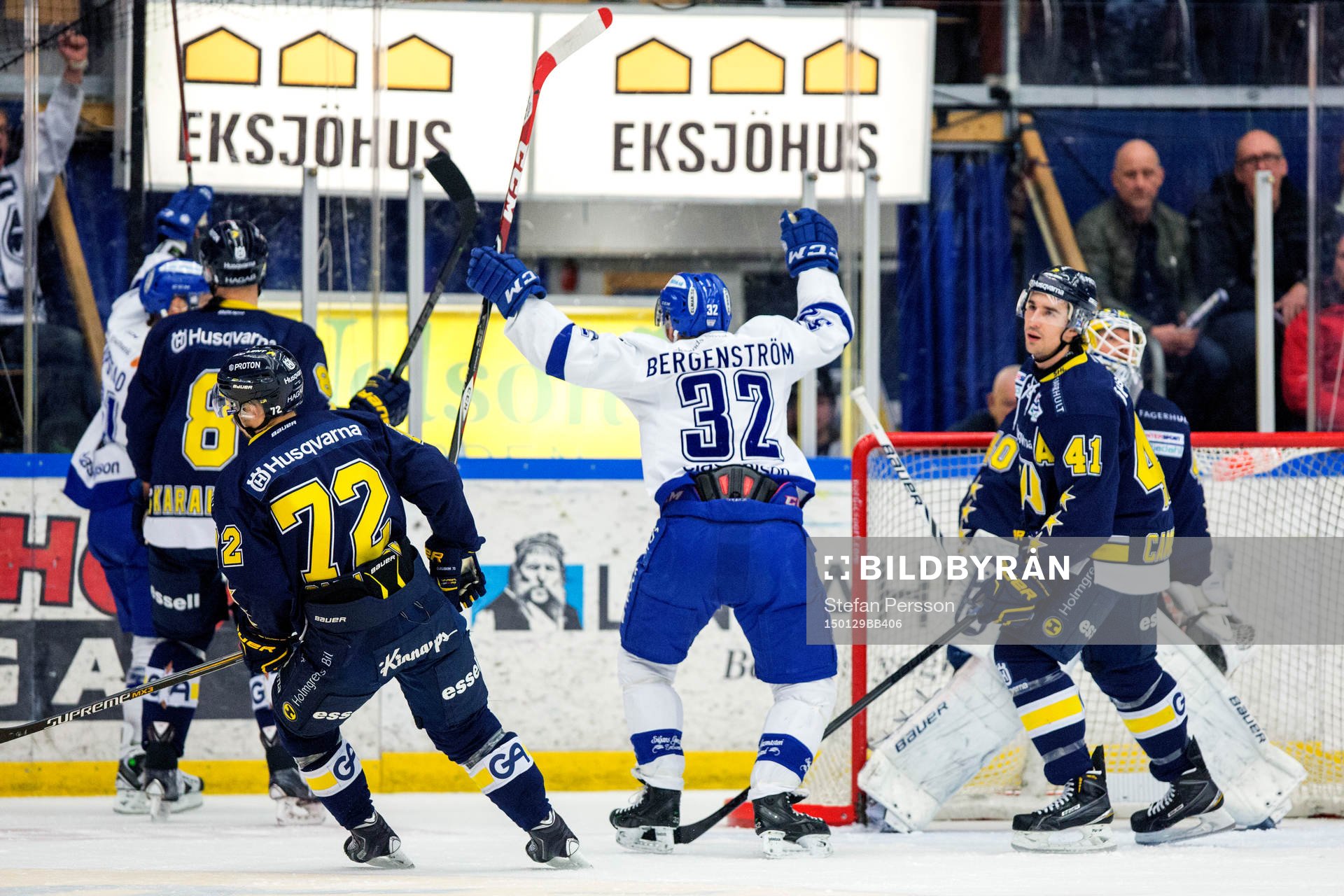 Leksands Jens Bergenström jublar