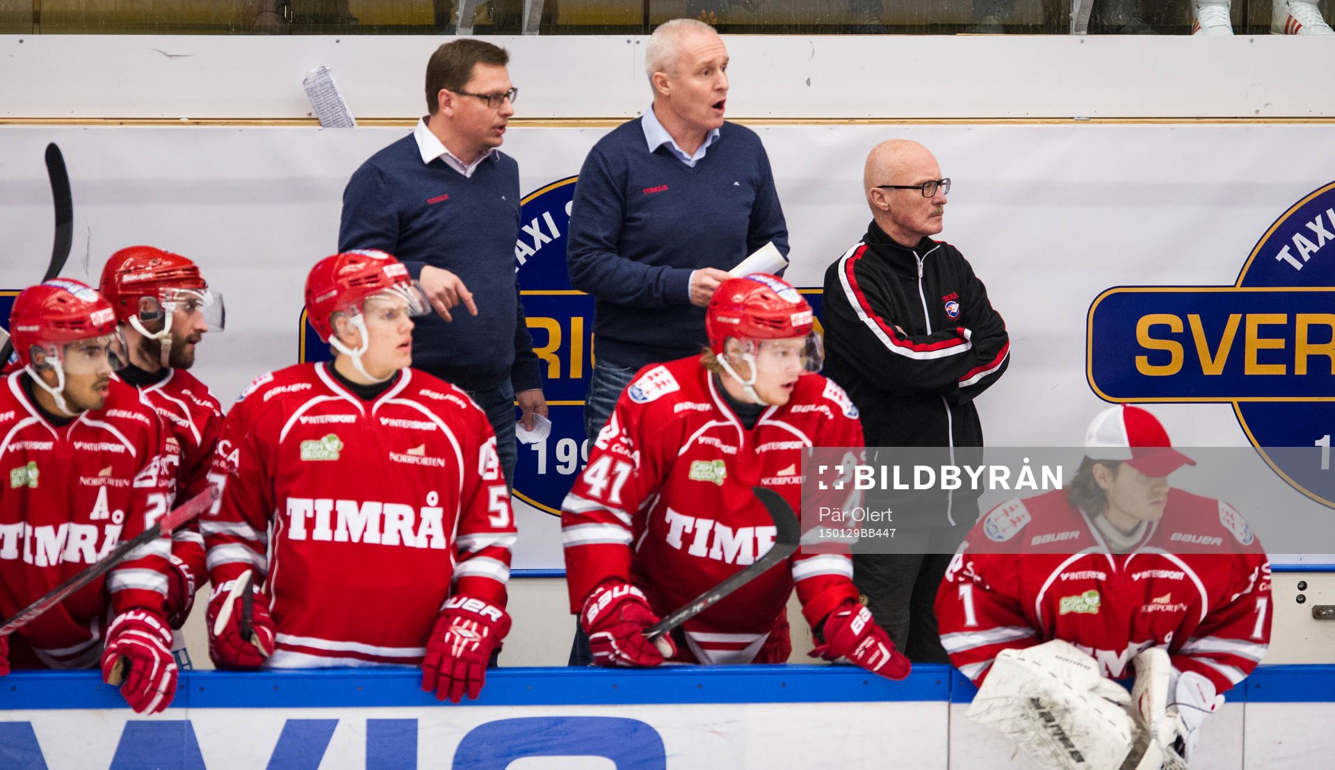 Timrå tränare Roger Forsberg och  assisterande tränare