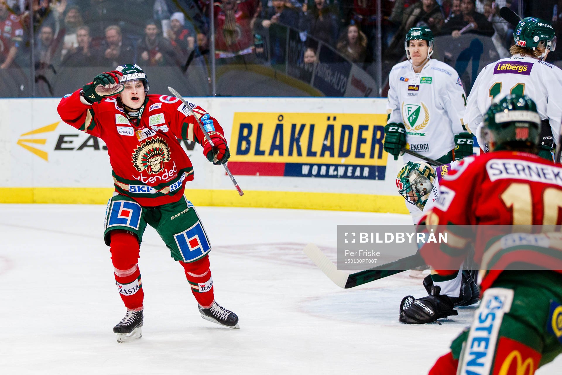 Frölundas Anton Blidh jublar