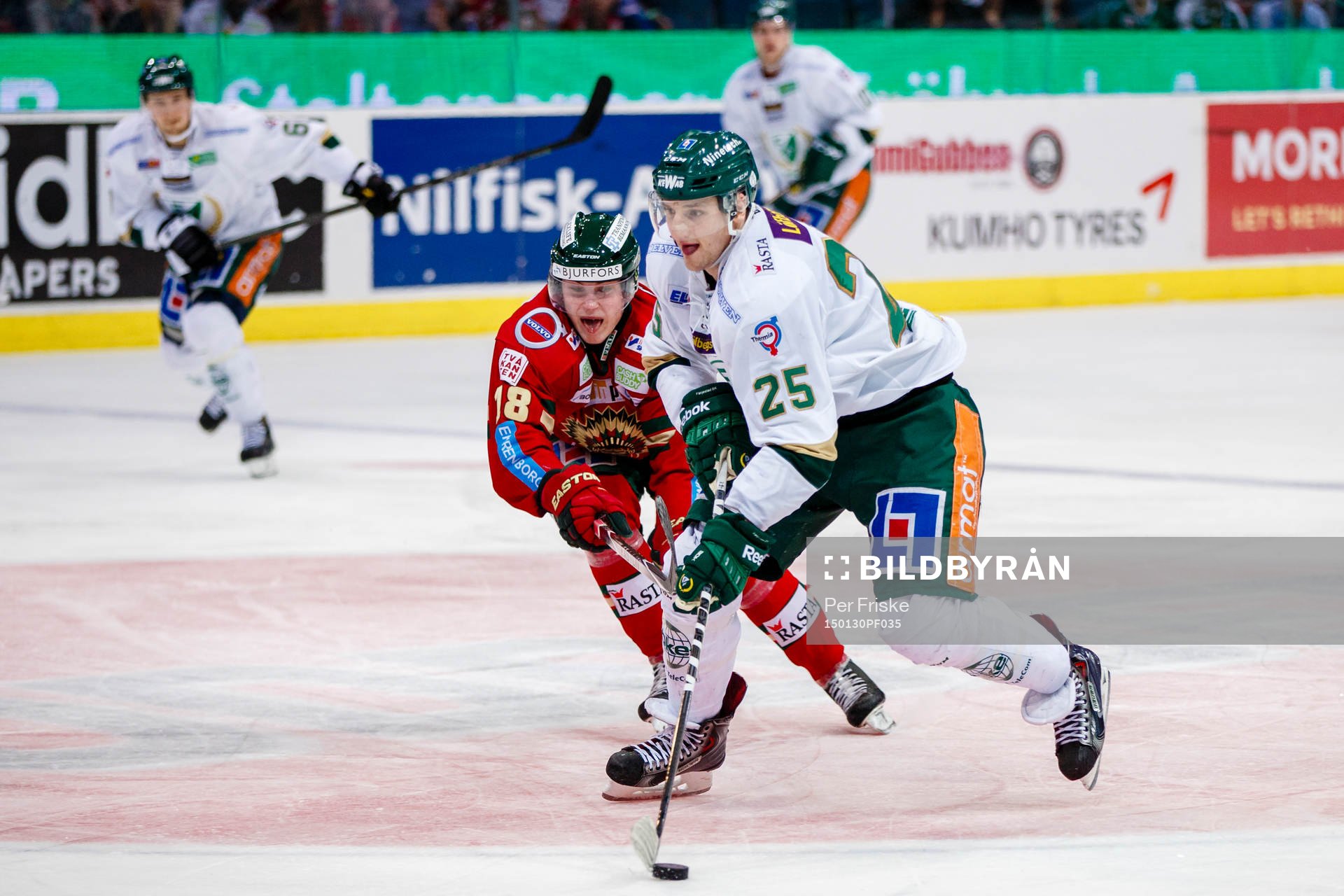 Frölundas Anton Blidh och Färjestads Anton Hedman
