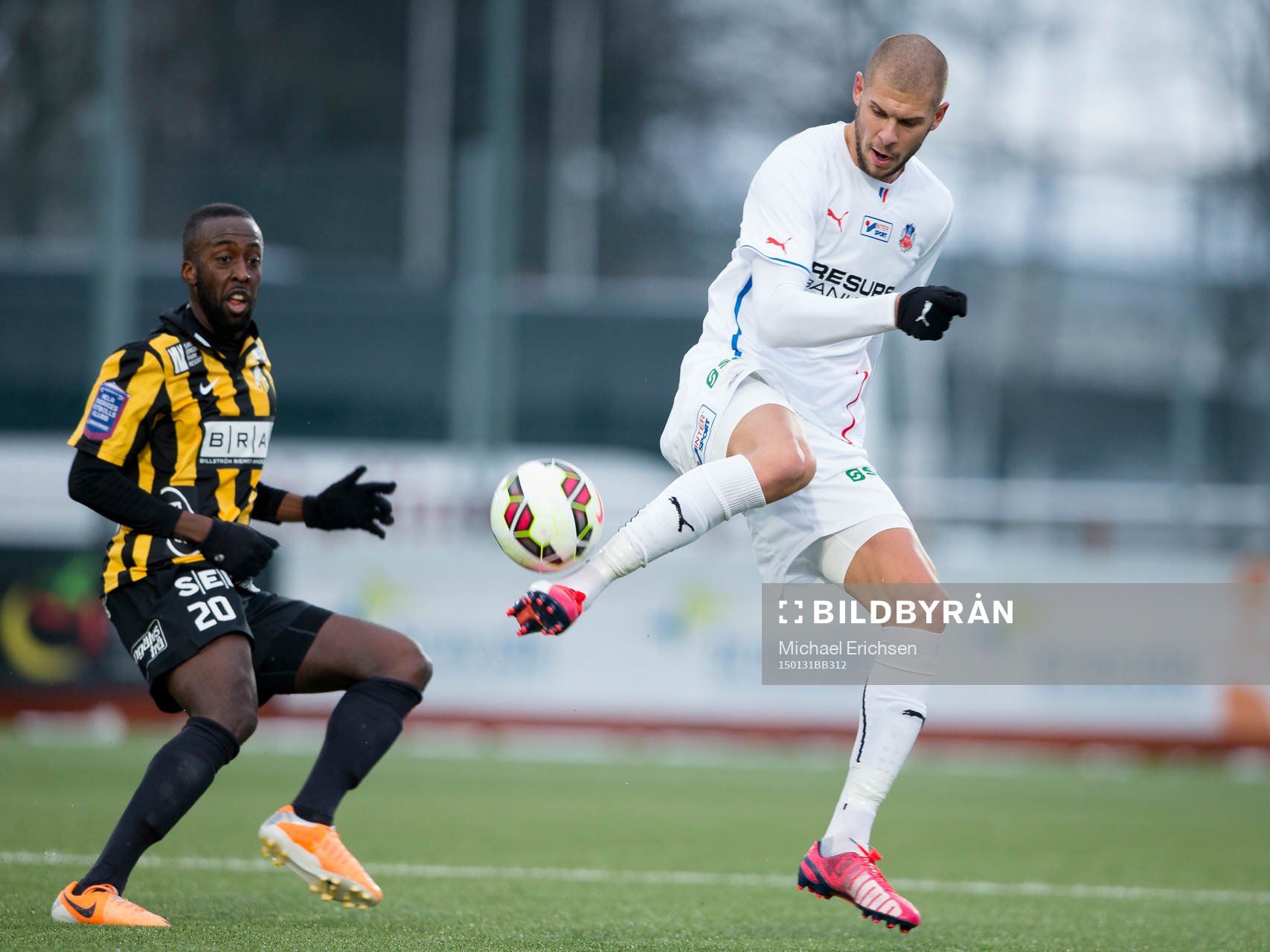 under träningsmatchen i fotboll mellan Häcken -