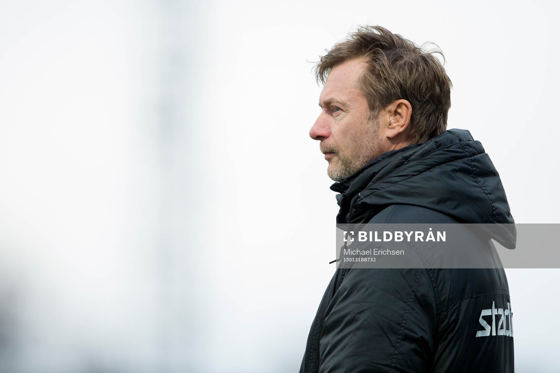 Häckens tränare Peter Gerhardsson innan träningsmatchen