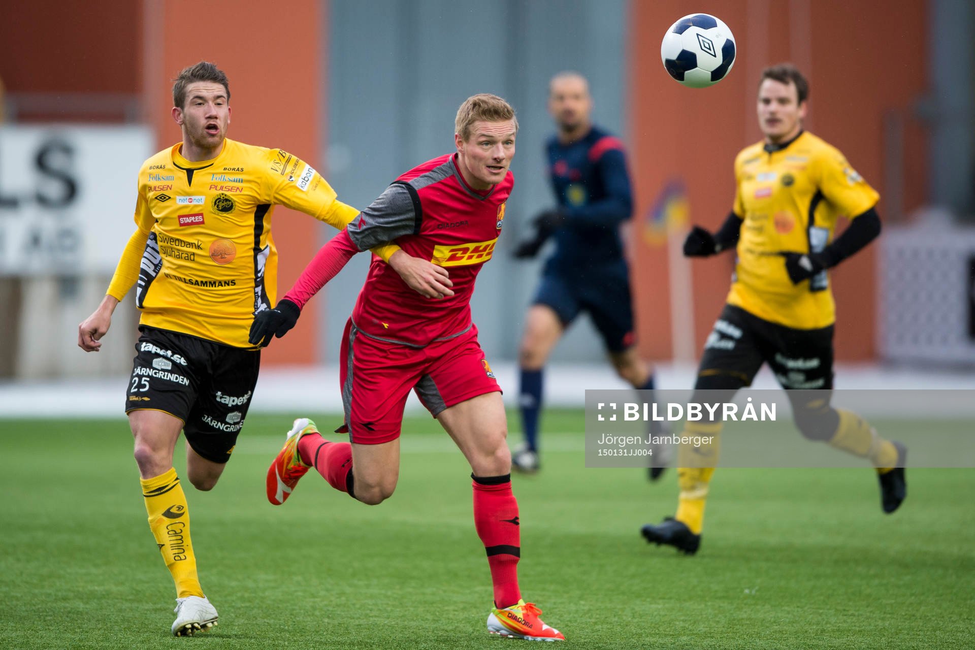Kamp mellan Nordsjällands Gudjon Baldvinsson och Elfsborgs