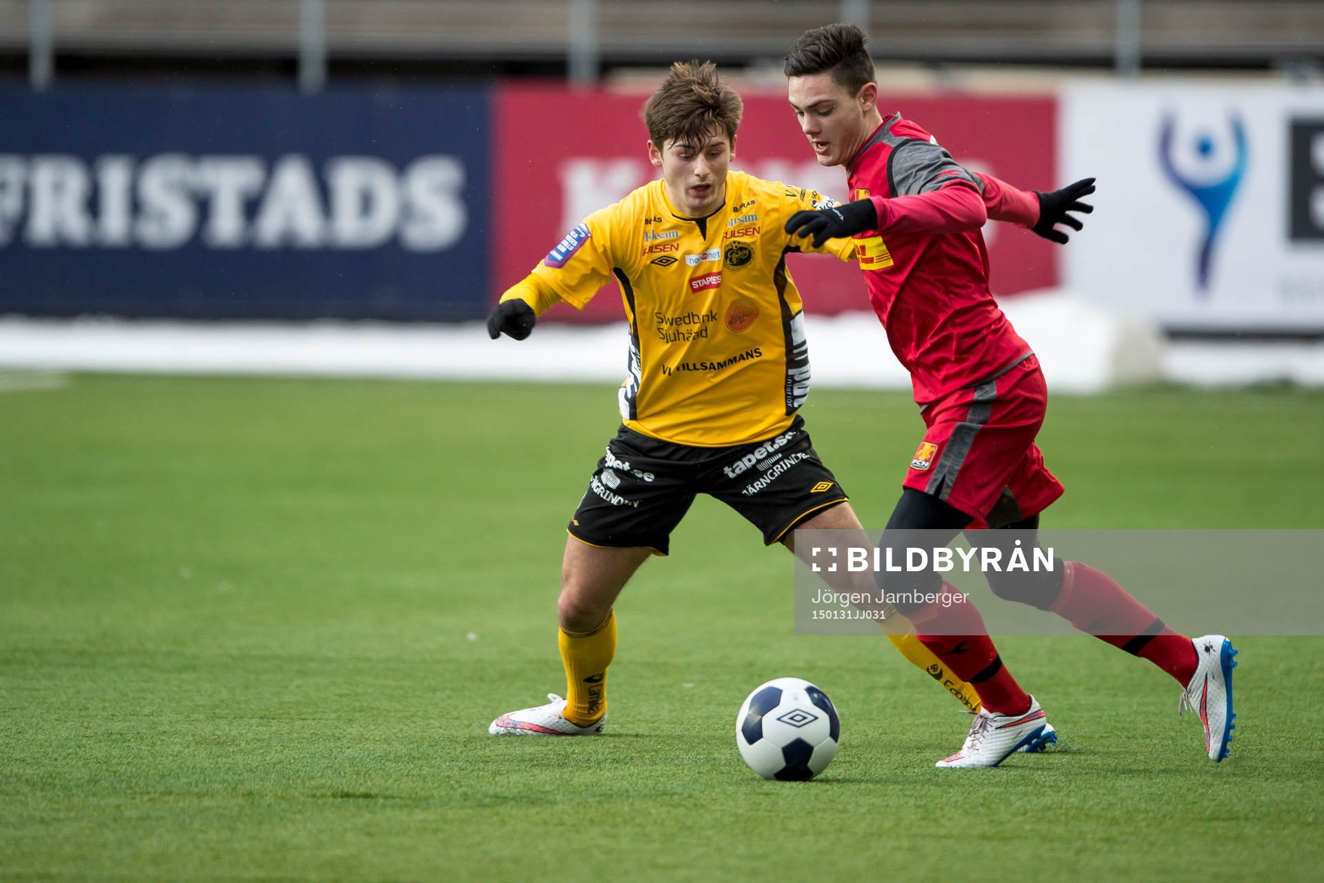 Kamp mellan Elfsborgs Arber Zeneli och Nordsjällands David