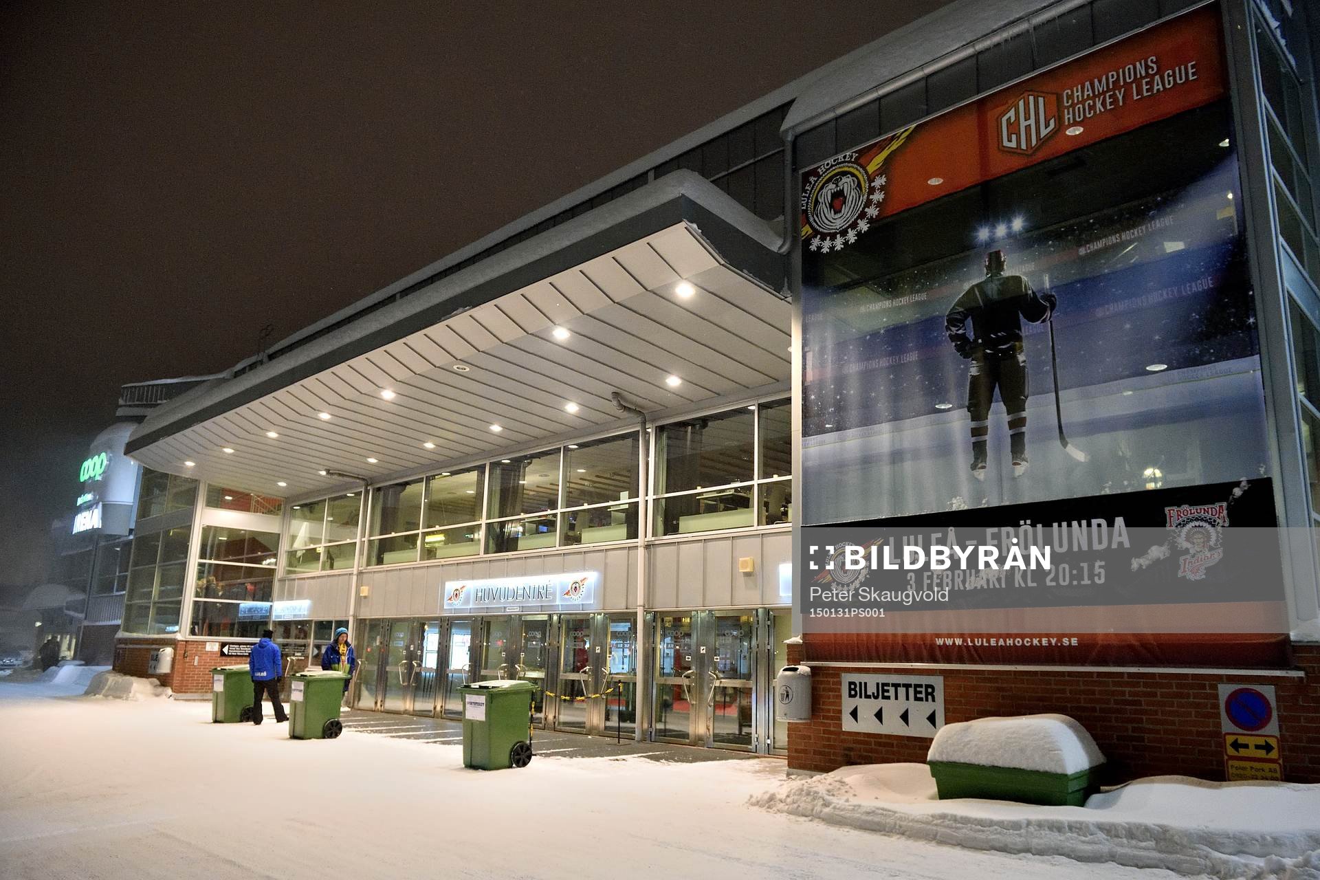Coop Norrbotten Arena innan ishockeymatchen i SHL mellan