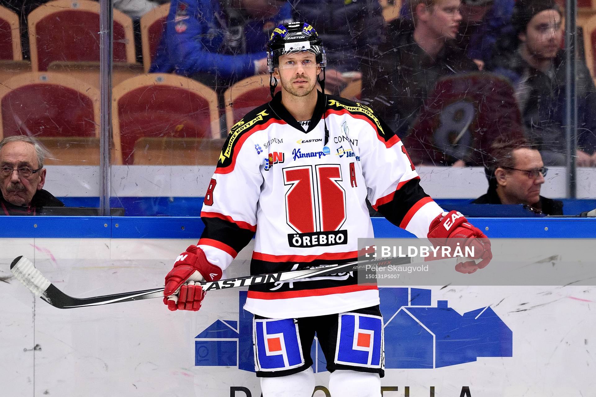 Örebros Jared Aulin på uppvärmningen