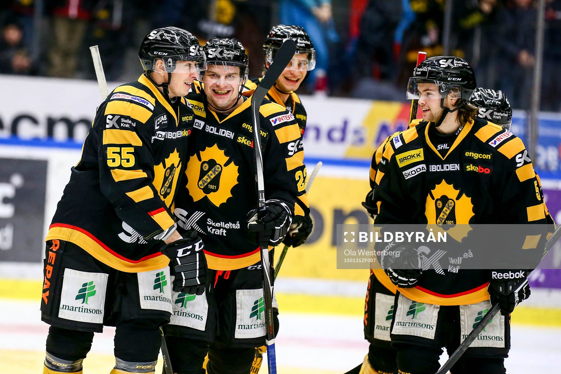 Skellefteås Martin Sevc , Janne Pesonen och Andrew Calof