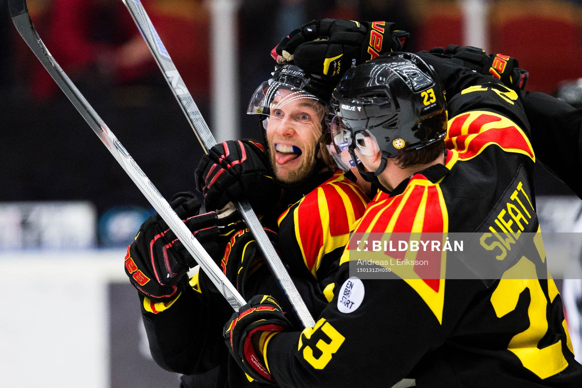 Brynäs Greg Scott jublar