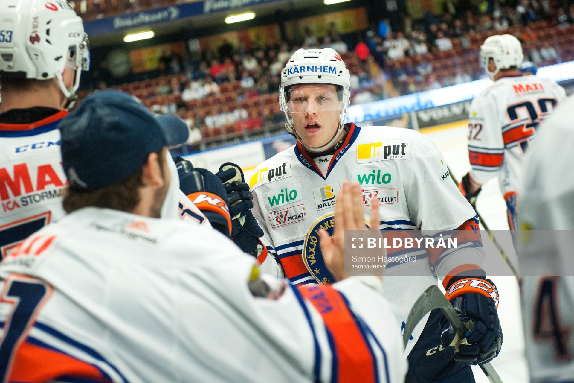 Växjös Niclas Lundgren jublar