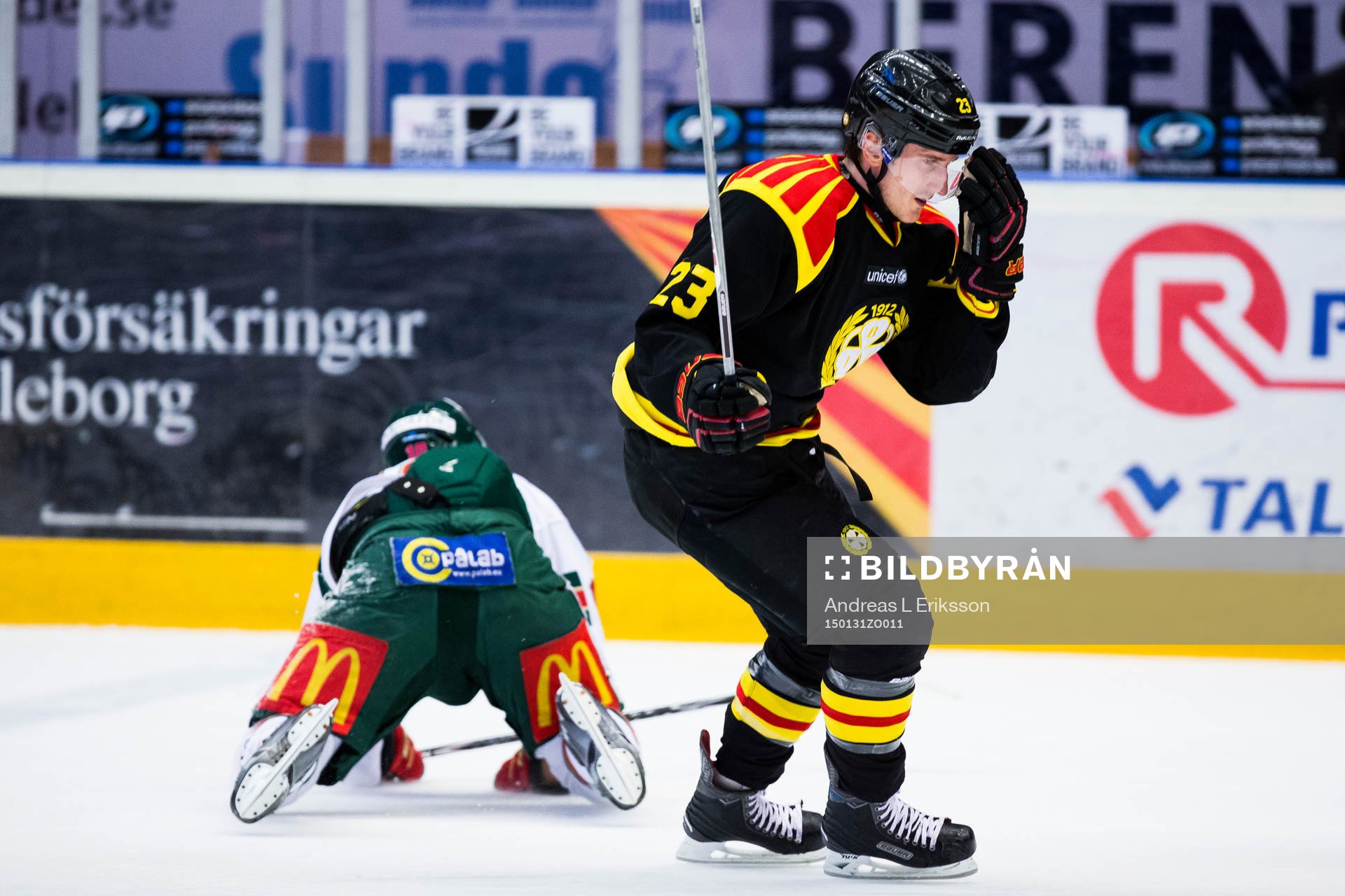 Frölundas Mattias Janmark ligger ner