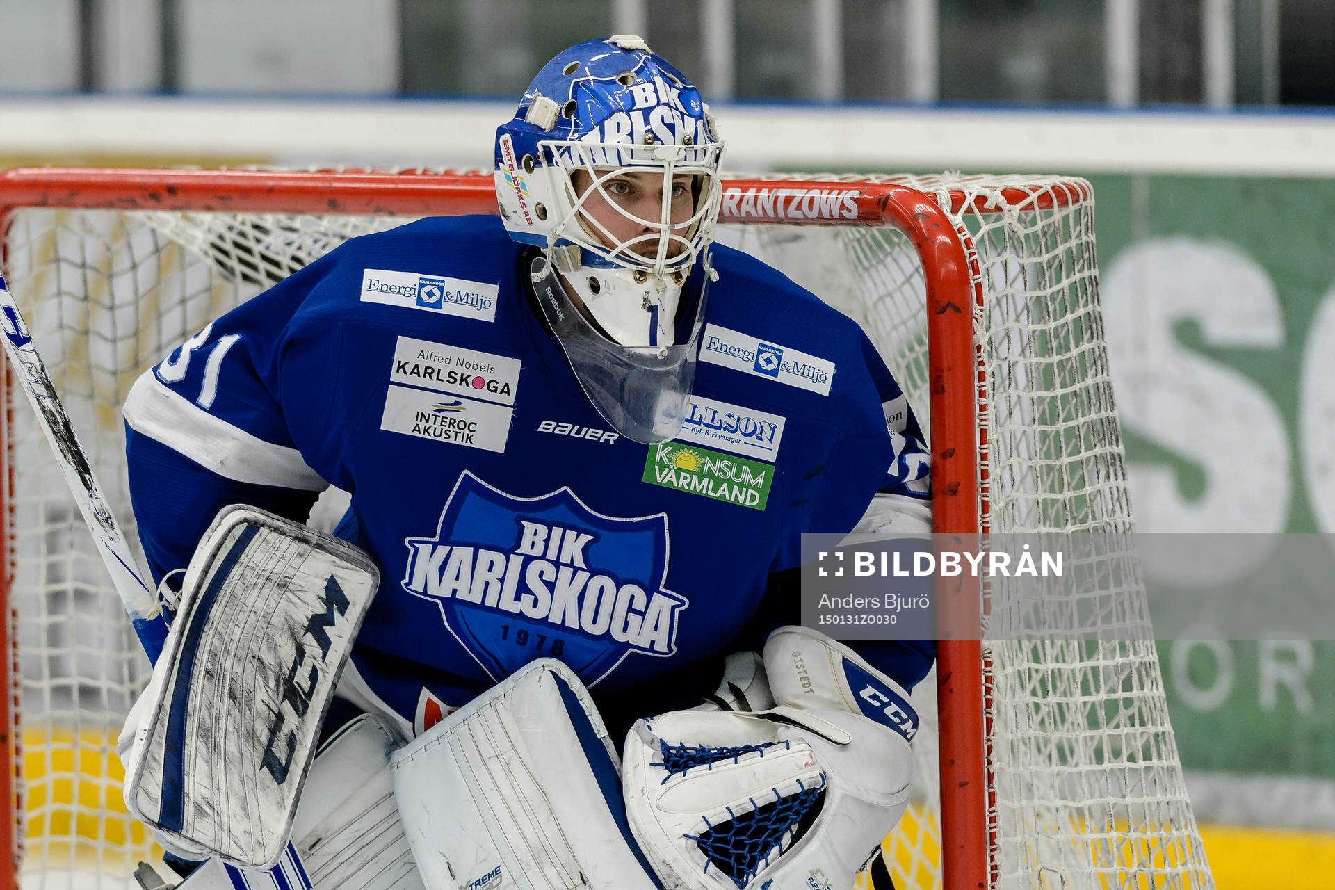 Karlskogas målvakt Joel Gistedt