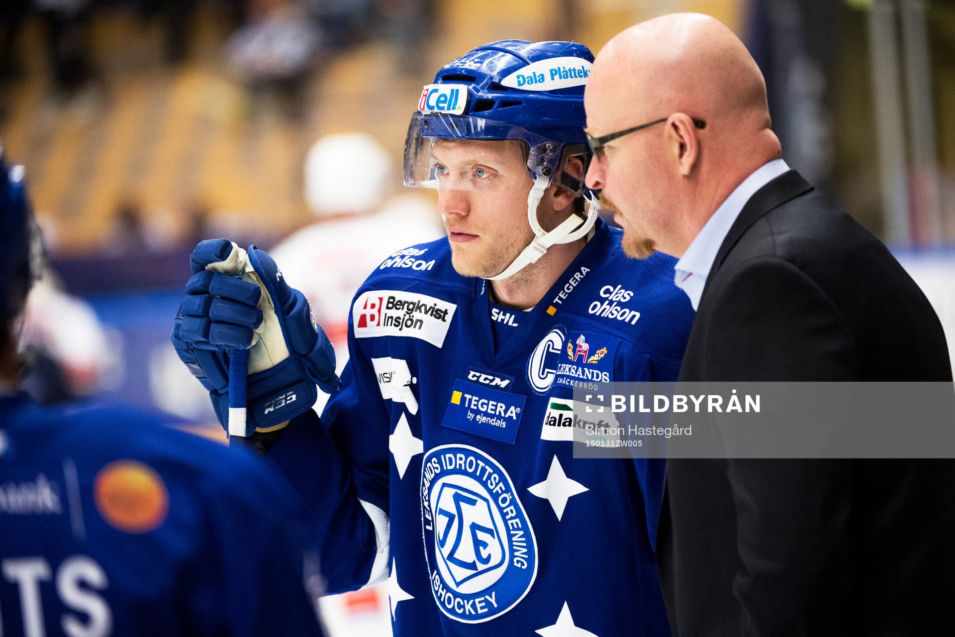 Leksands Johan Ryno i samtal med Leksands assisterande