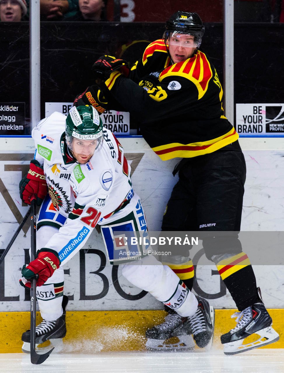 Frölundas Joel Lundqvist och Brynäs Jonas Nordquist