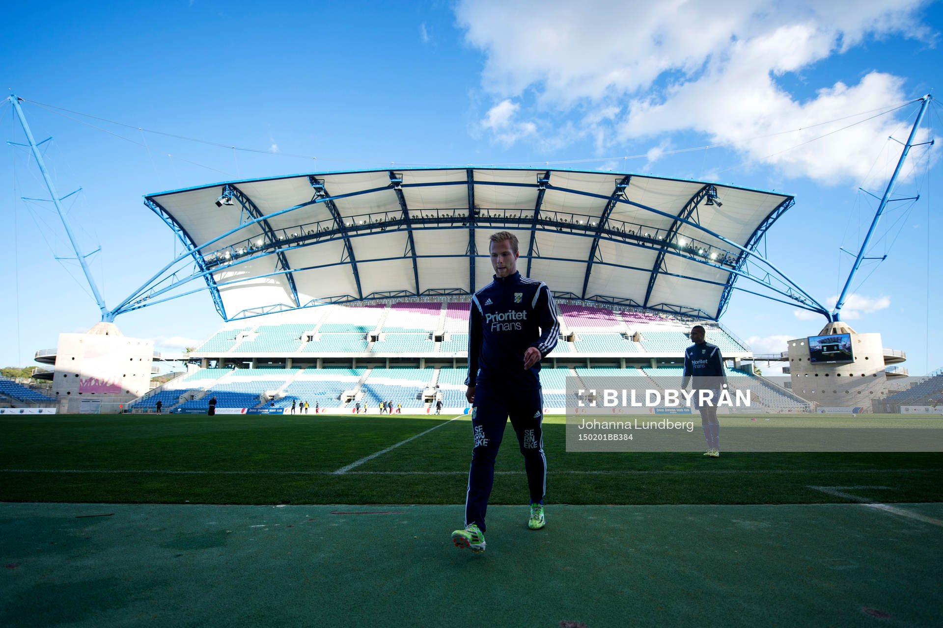 IFK Göteborgs Gustav Engvall innan en träningsmatch i