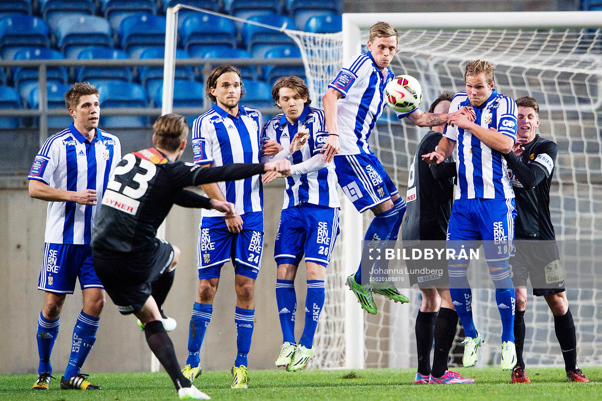 IFK Göteborgs Mikael Boman, Tom Pettersson, Karl Bohm,