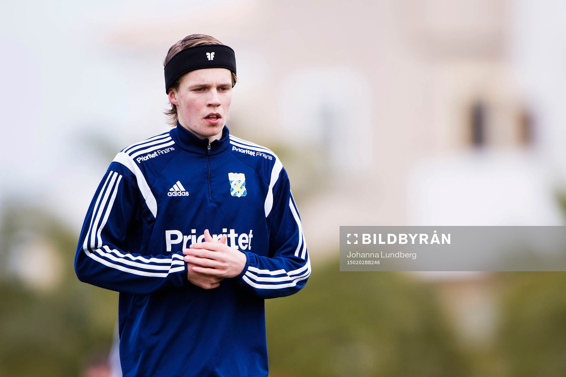 IFK Göteborgs Oscar Kindlund under en träning den 2 februari 2015 i Lagos. 