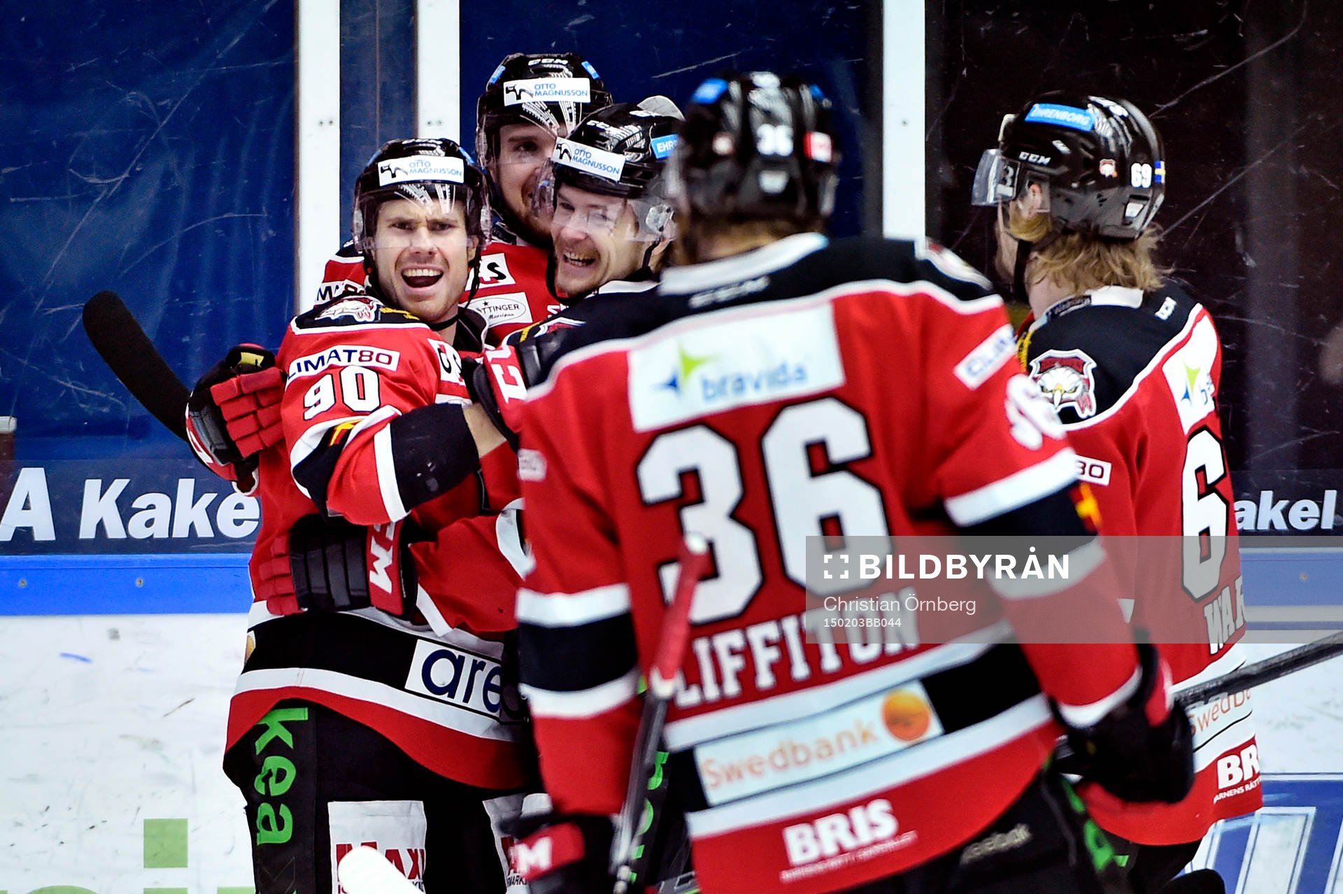 Malmö Redhawks Magnus Häggström firas