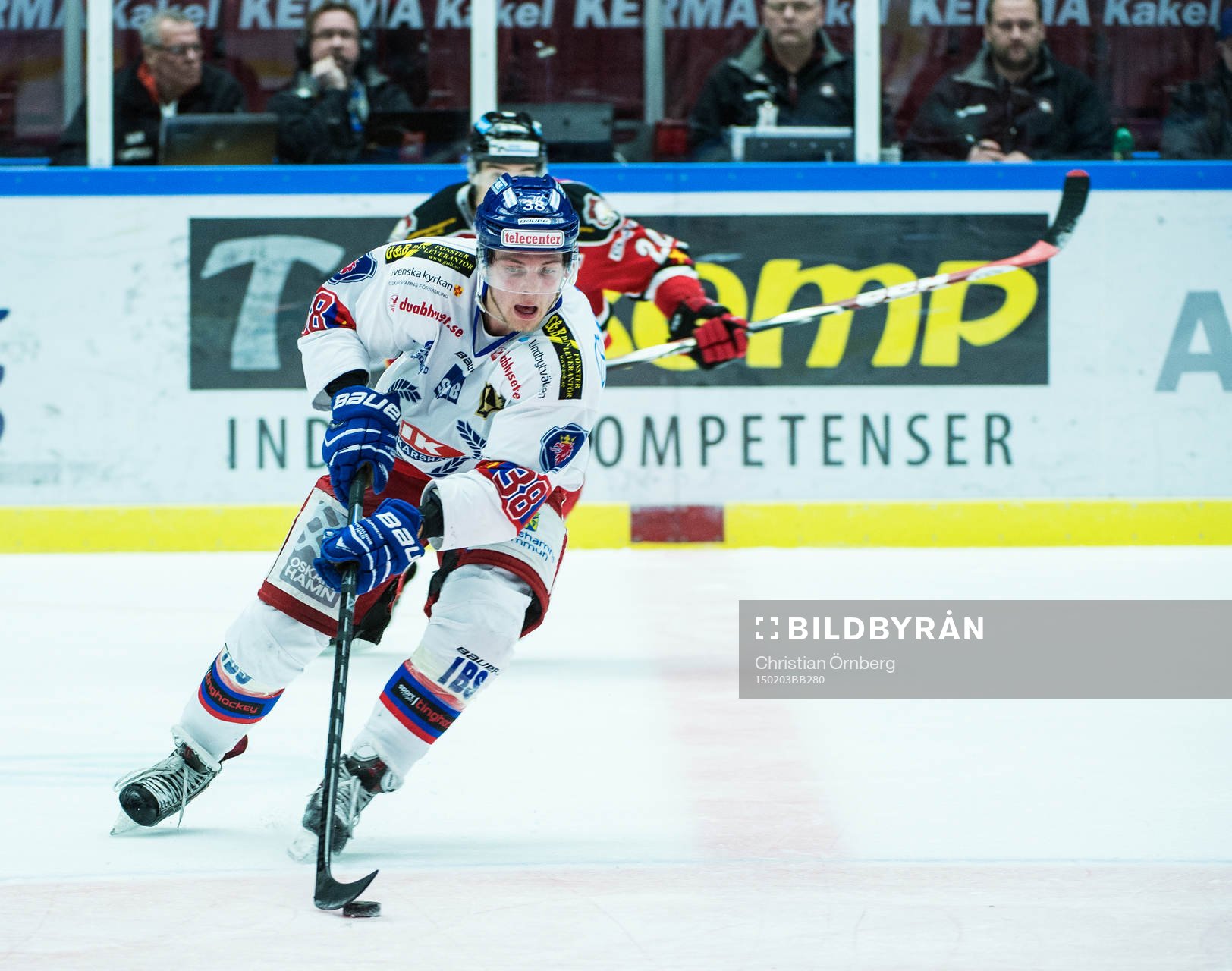 Oskarshamns Victor Svensson och Malmö Redhawks Jeremias
