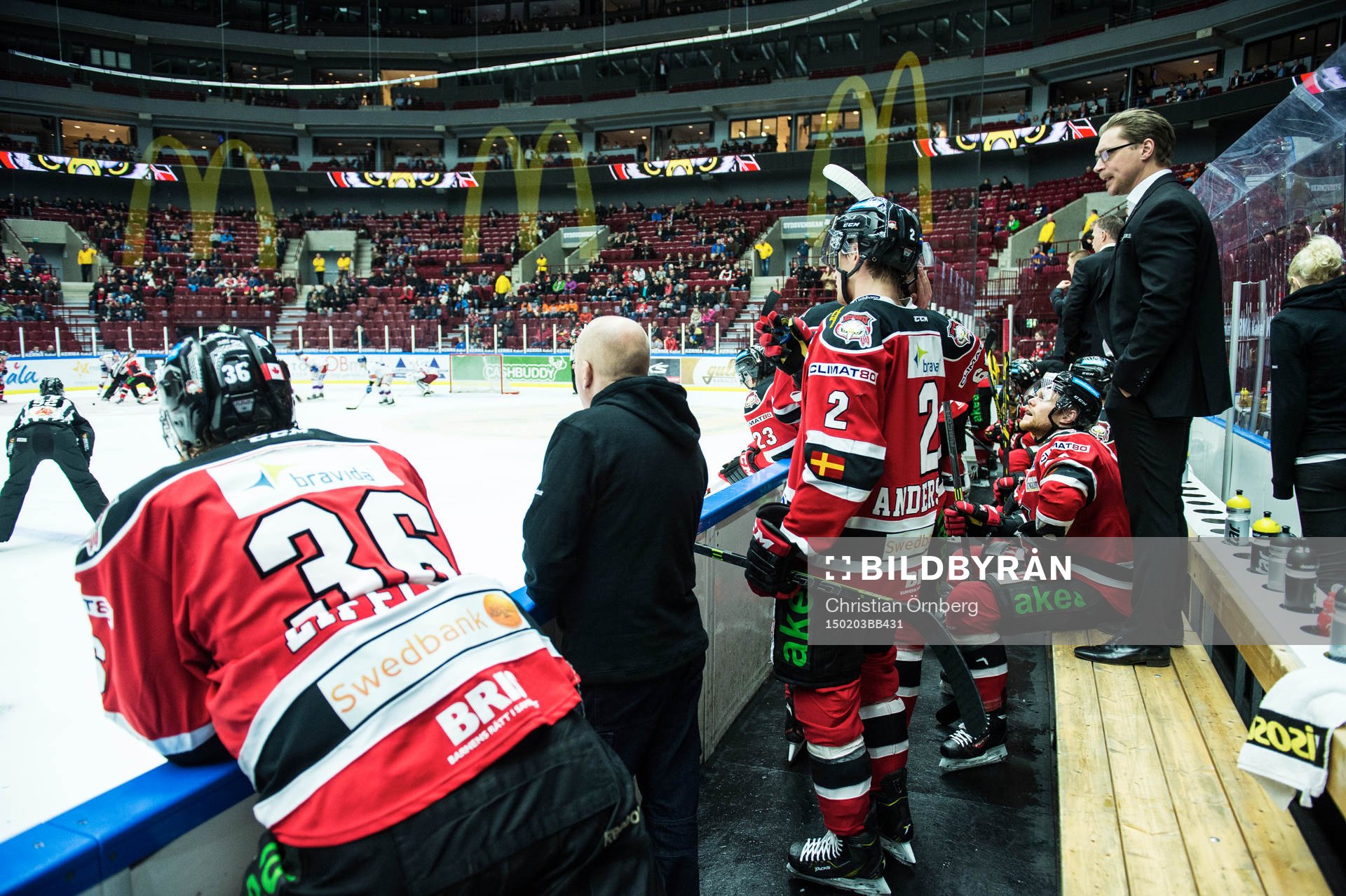 Malmö Redhawks David Liffiton, Nils Andersson och