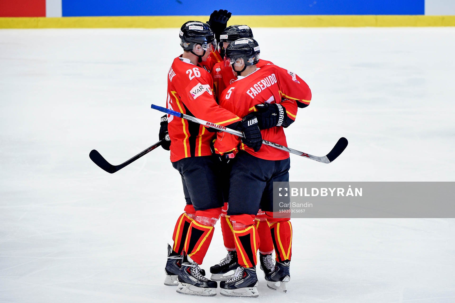 Luleås spelare firar