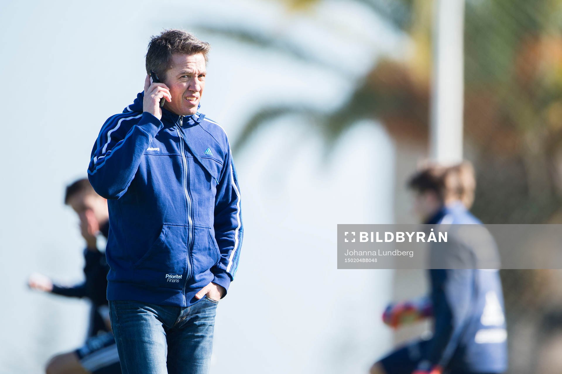 IFK Göteborgs sportchef Mats Gren under en träning den 4 februari 2015 i Lagos. 