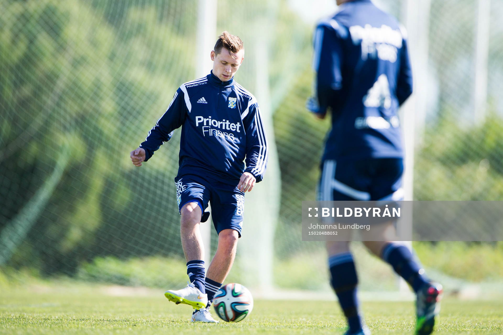 IFK Göteborgs nyförvärv Jakob Ankersen under en träning den 4 februari 2015 i Lagos. 
