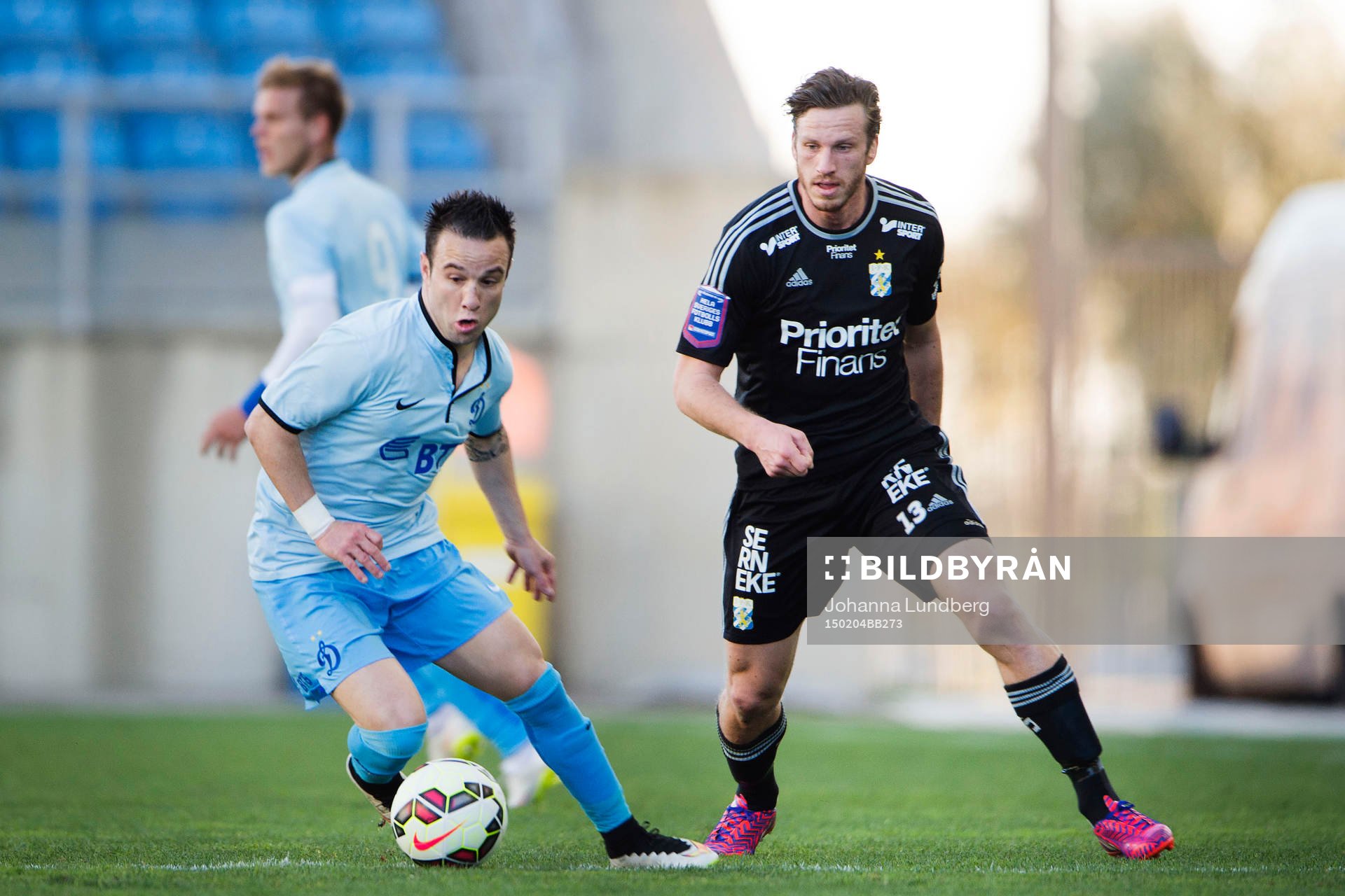Dynamo Moskvas Mathieu Valbuena och IFK Göteborgs Gustav