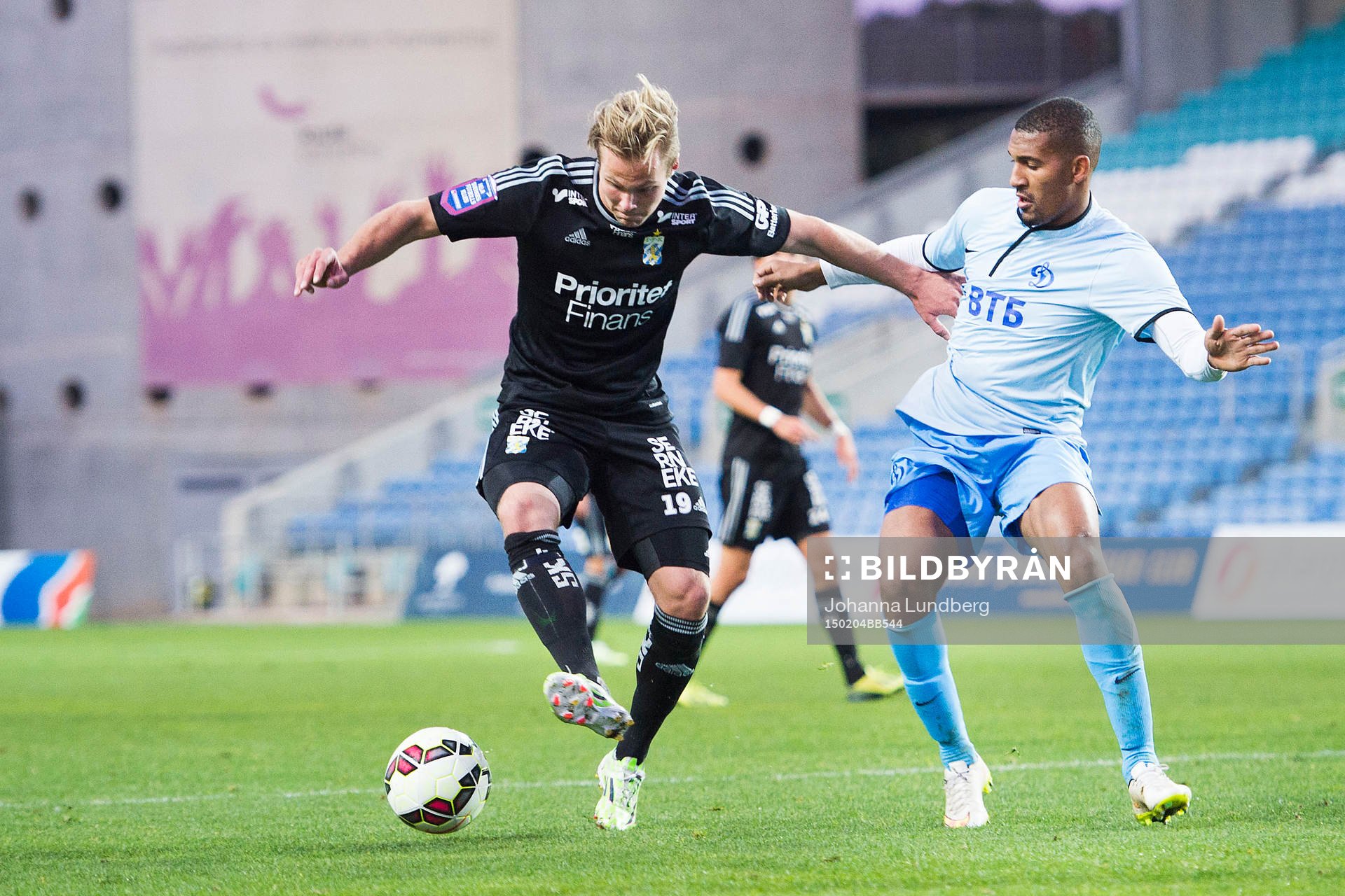 IFK Göteborgs Gustav Engvall och Dynamo Moskvas William