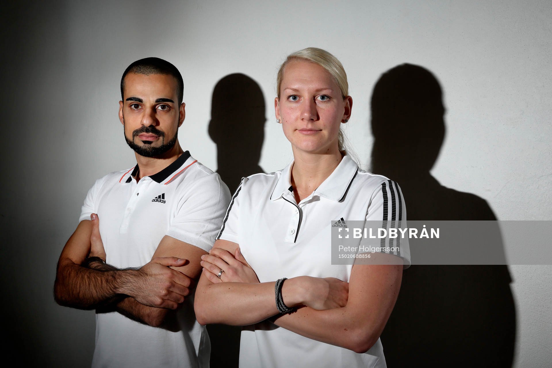 FIFA-domare Mohammed Al-Hakim och Tess Pettersson